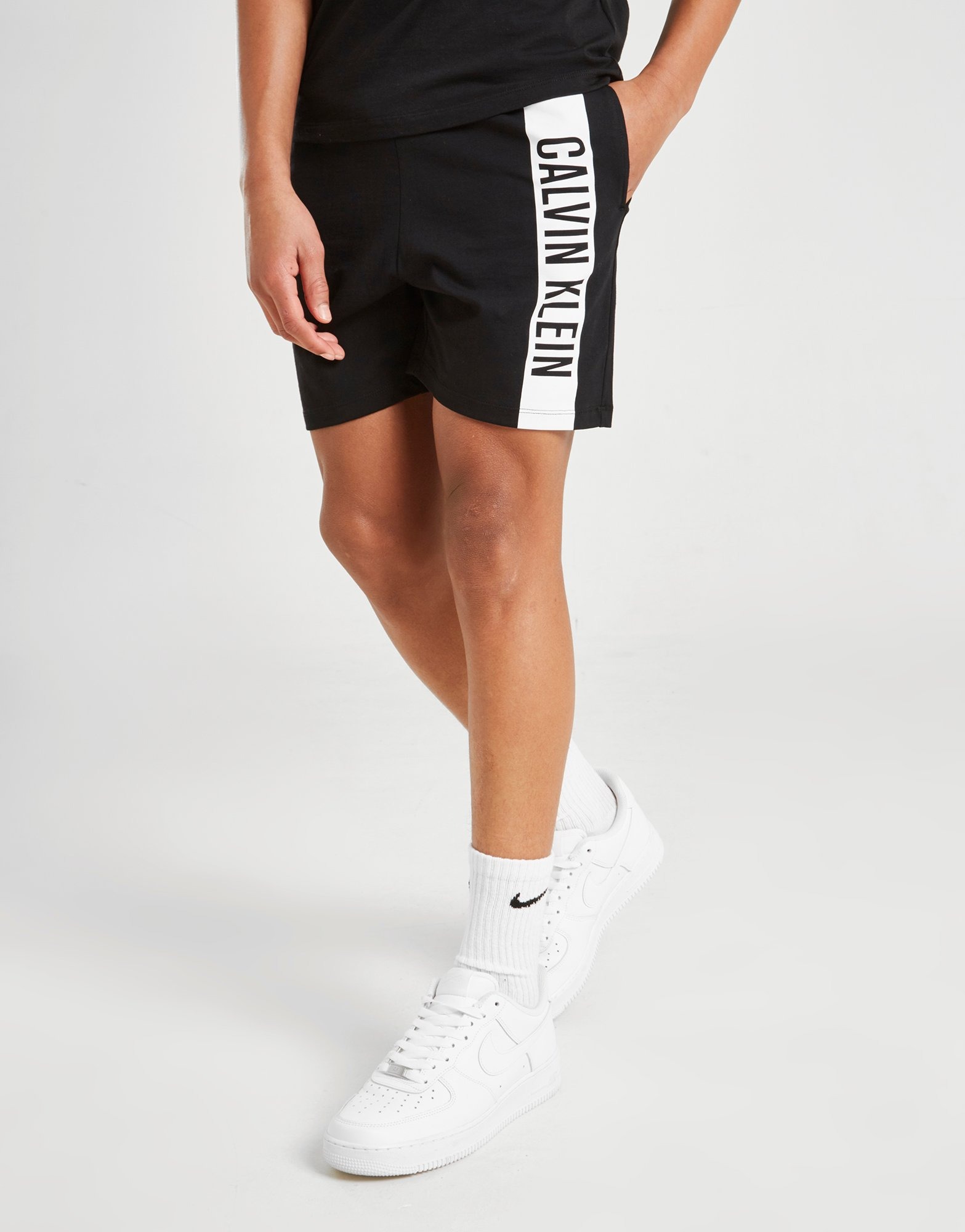 Buy Black Calvin Klein Power Jersey Shorts Junior JD Sports JD