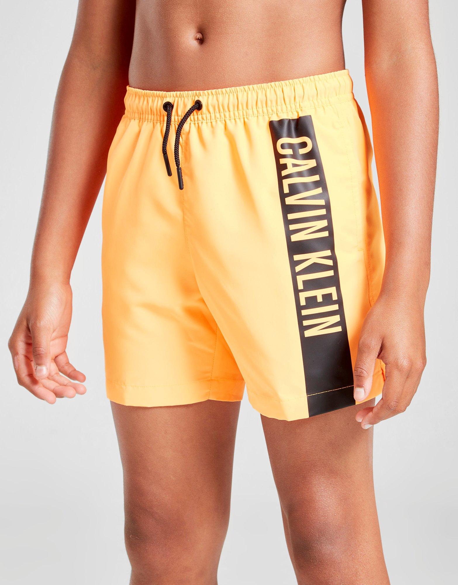 calvin klein orange swim shorts