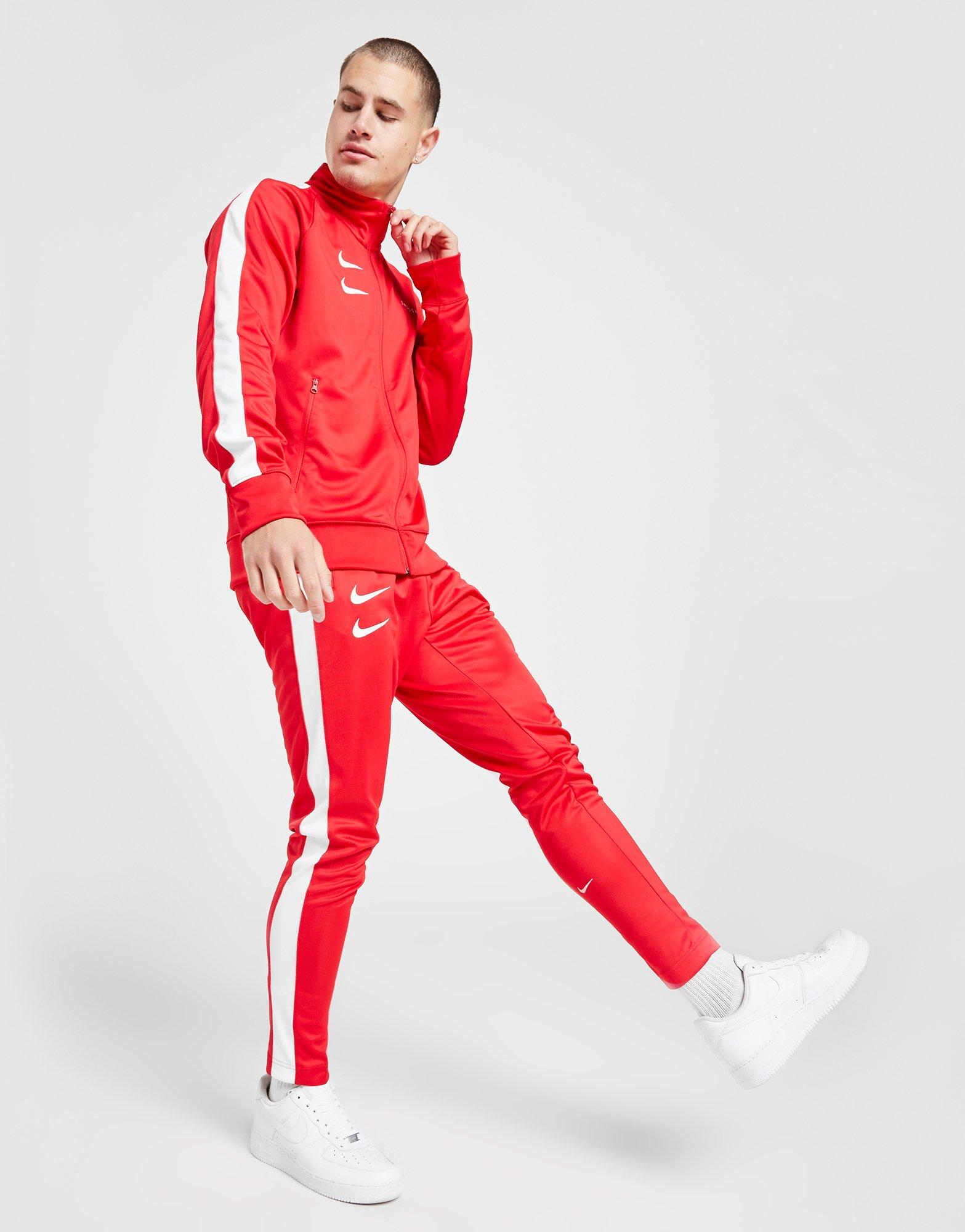 nike track pants red