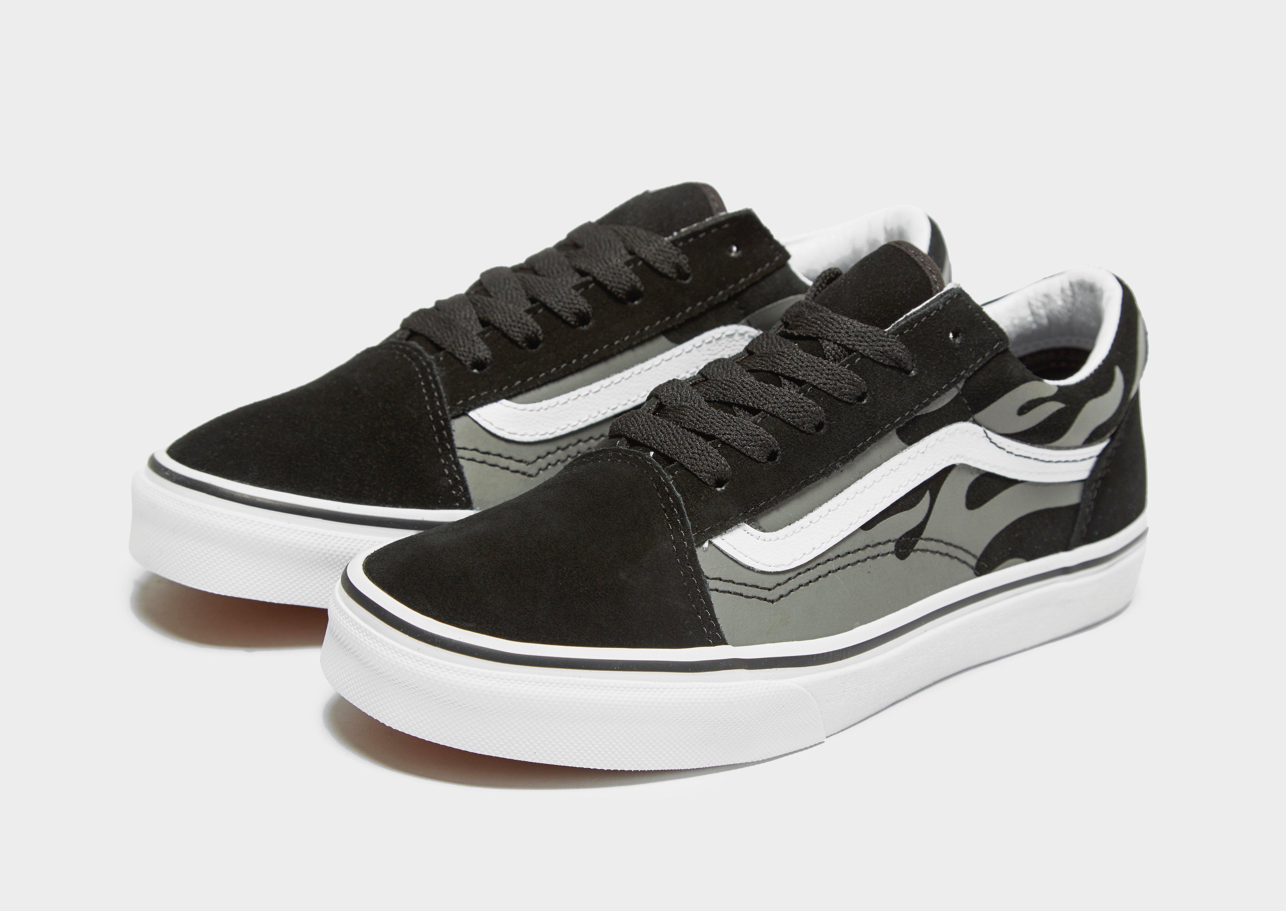 vans old skool all black junior