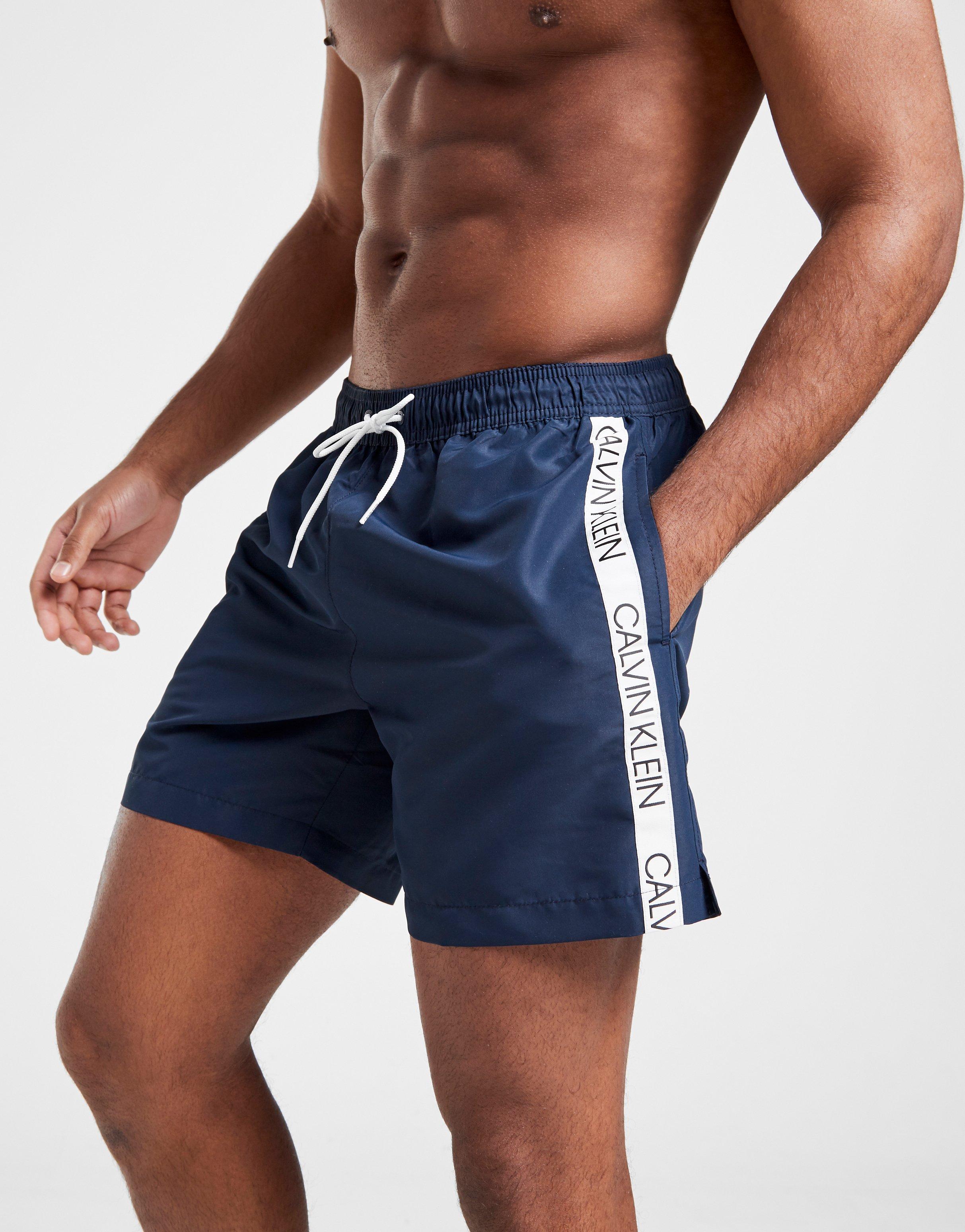 calvin klein side logo swim shorts