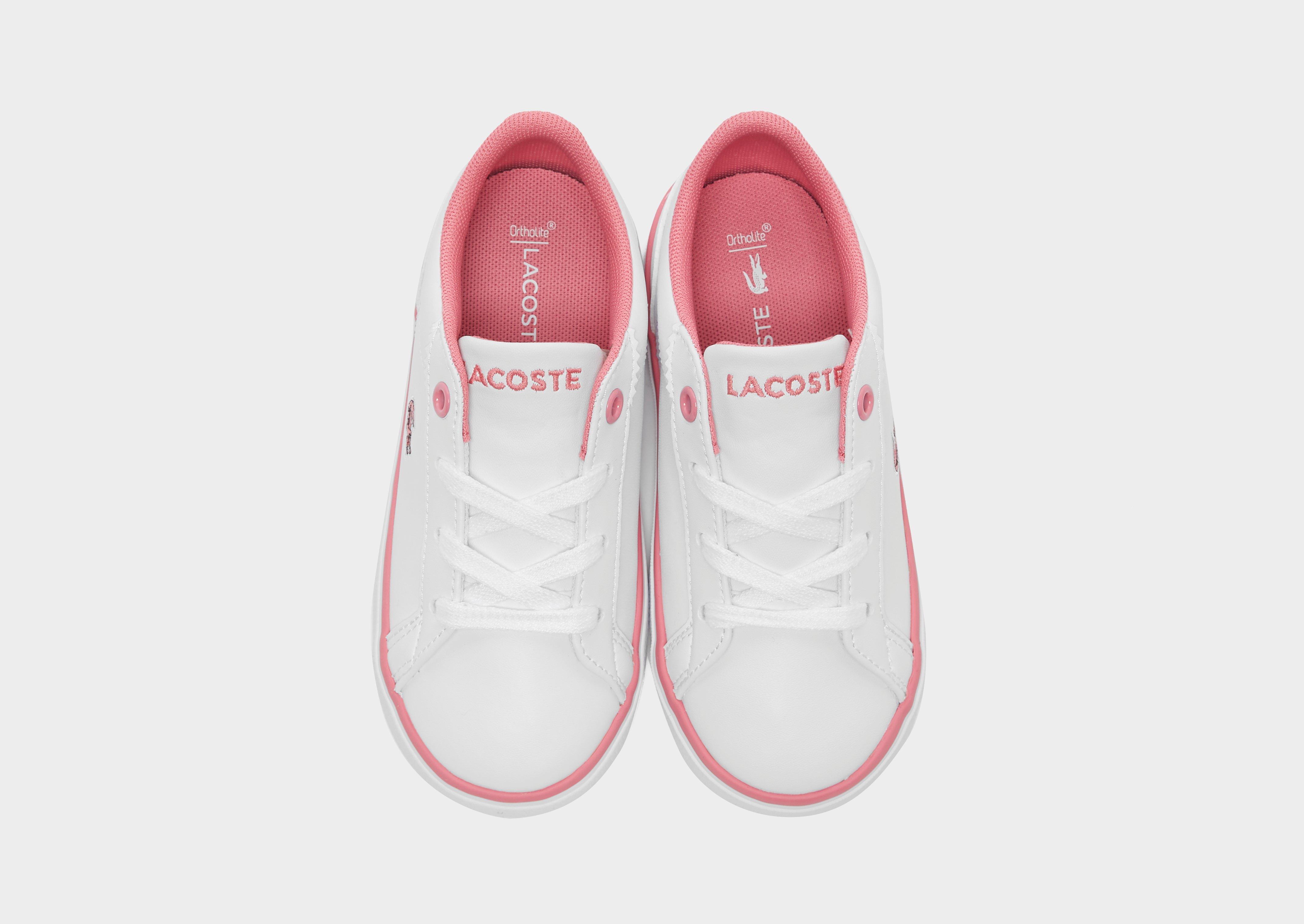 lacoste lerond infant pink