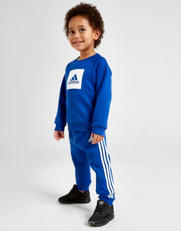 Buy Adidas Badge Of Sport Crew Tracksuit Infant Jd Sports