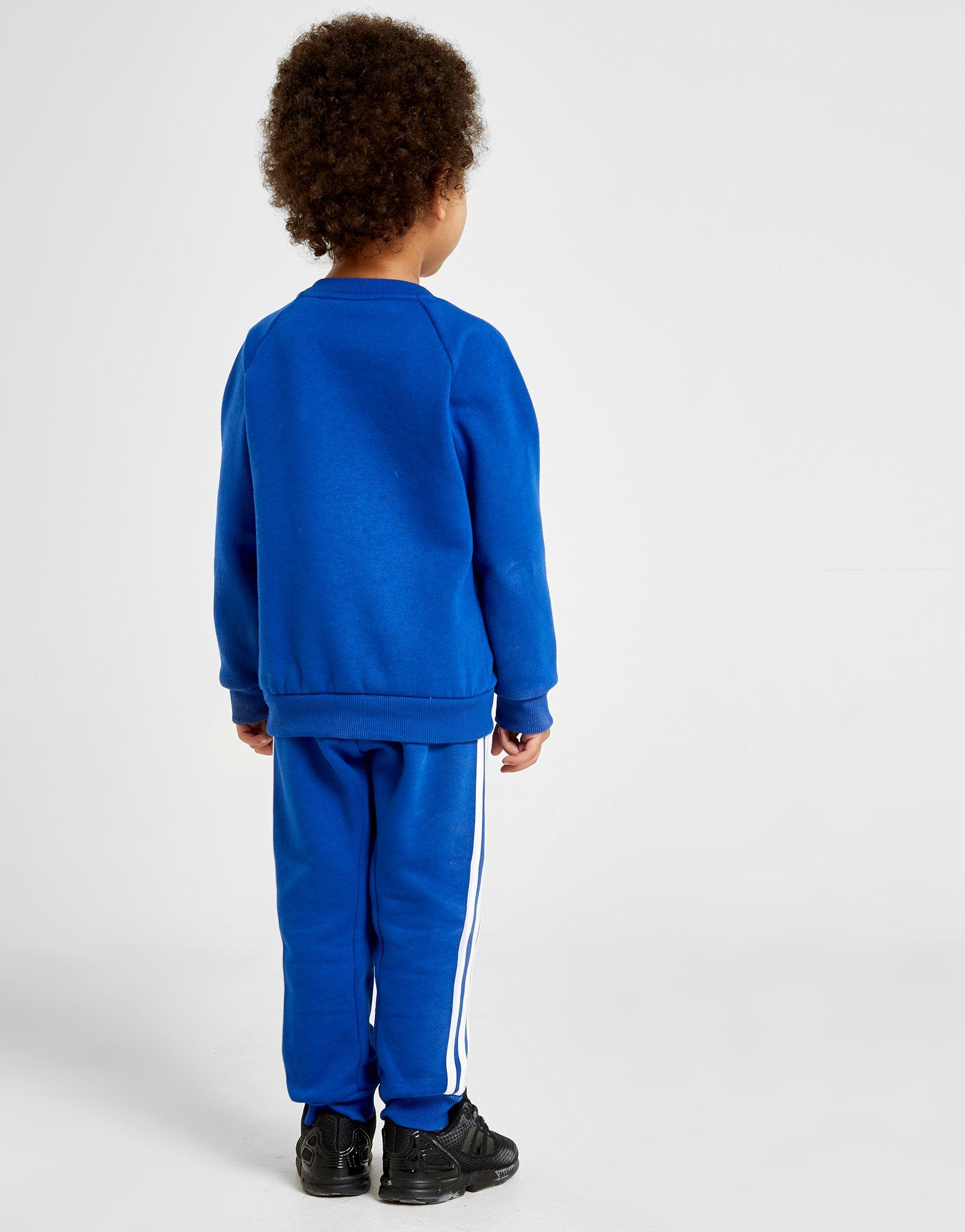 blauer adidas trainingsanzug