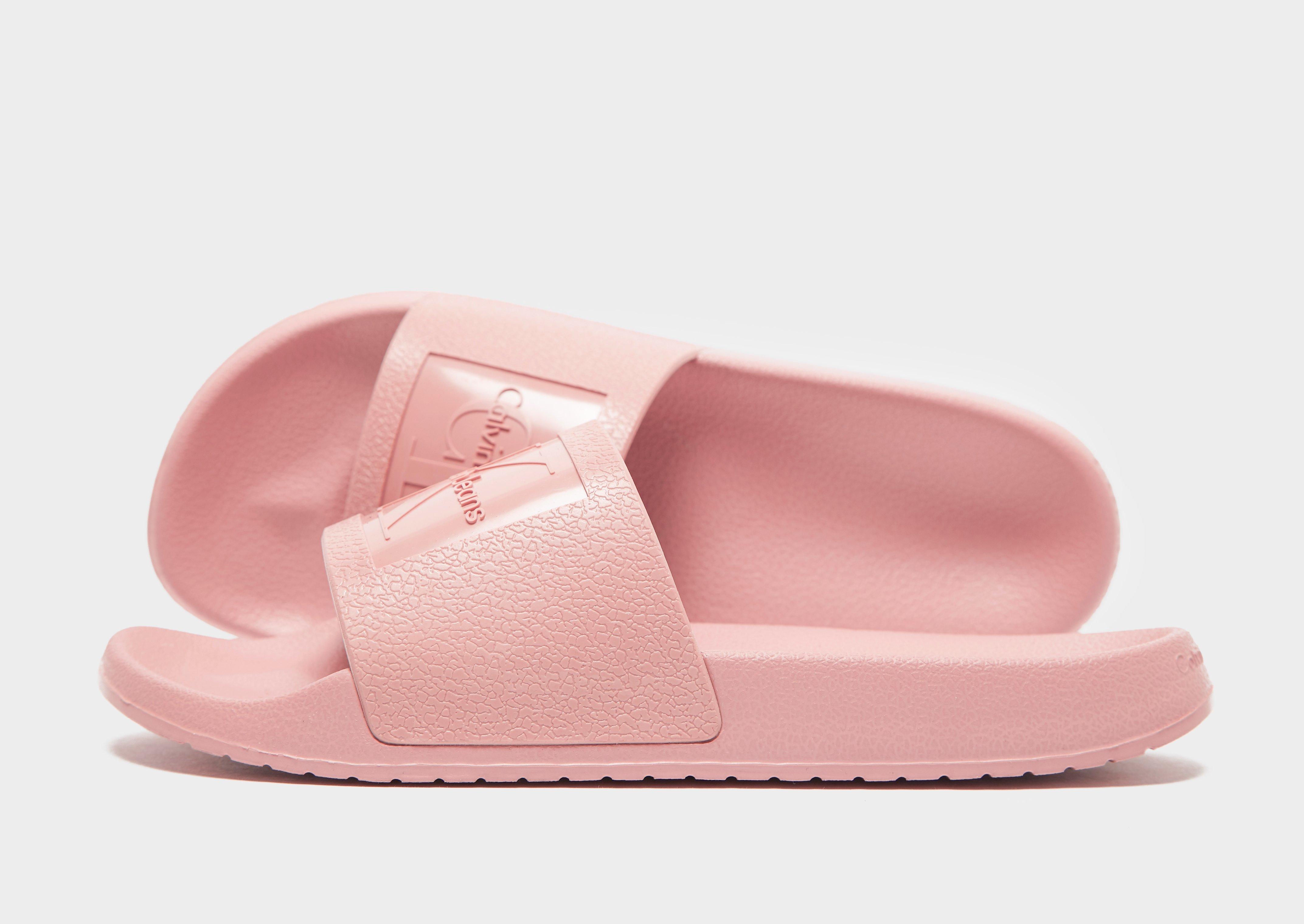 calvin klein pink slides