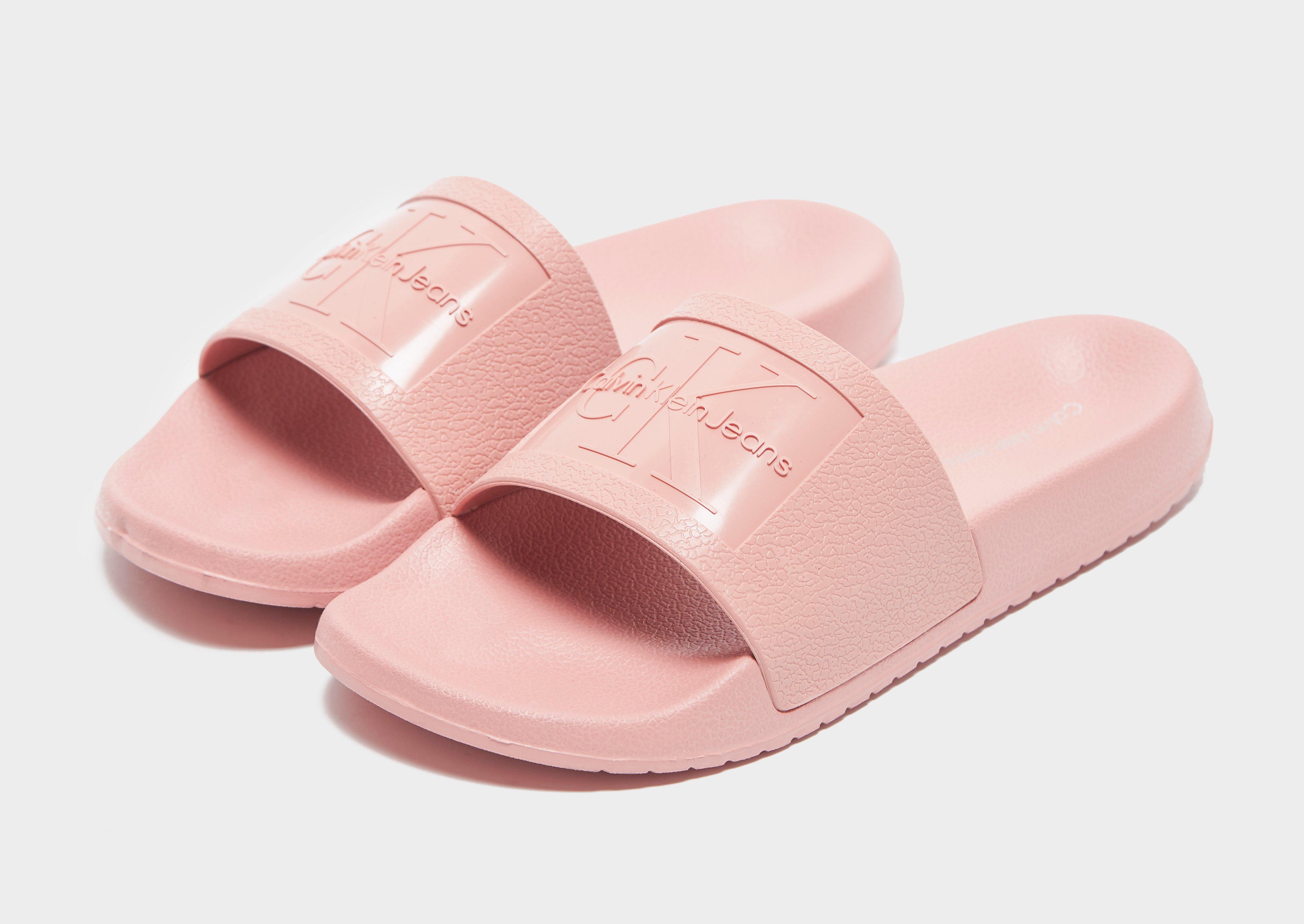 calvin klein pink slides