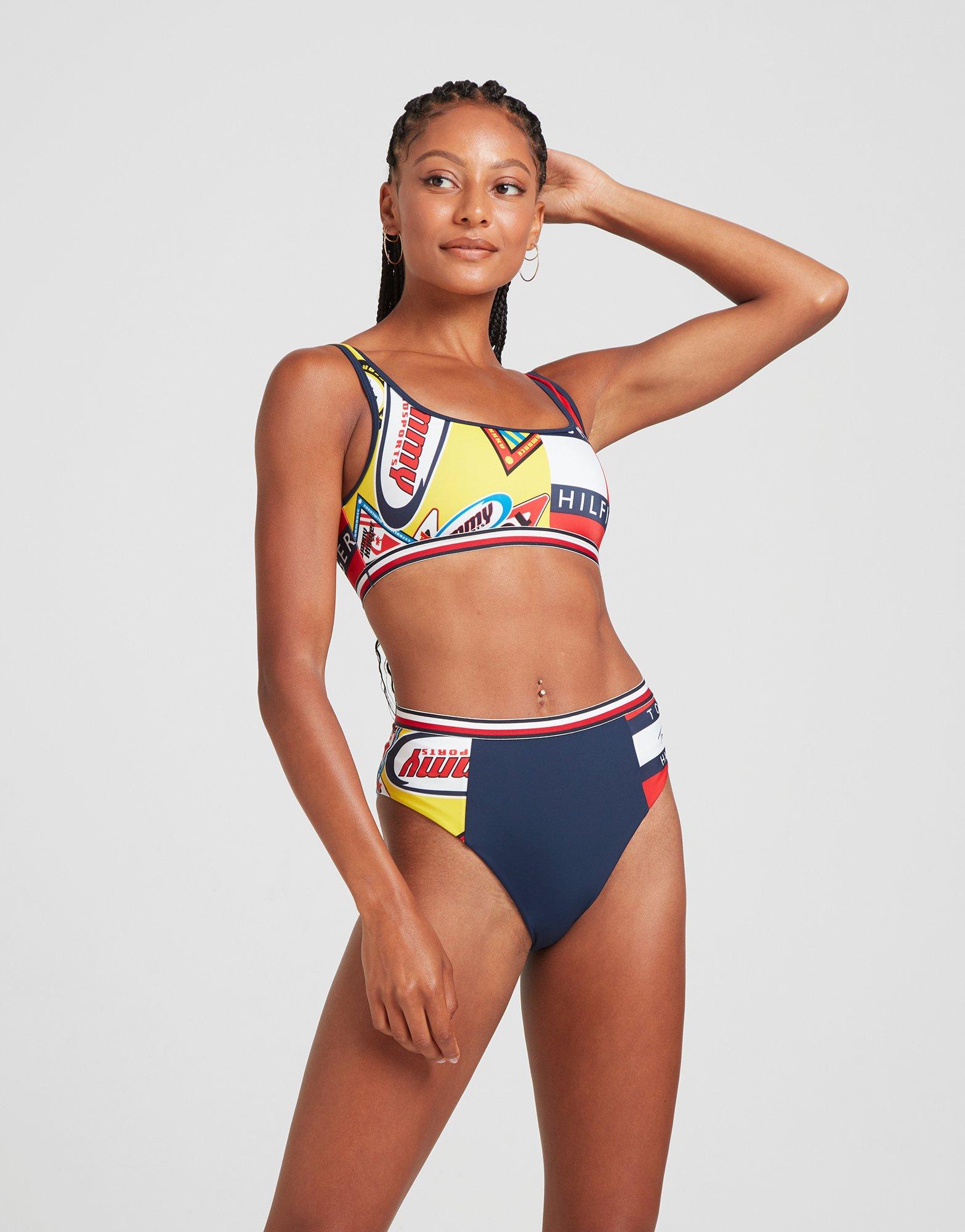 tommy hilfiger high waisted bikini bottoms