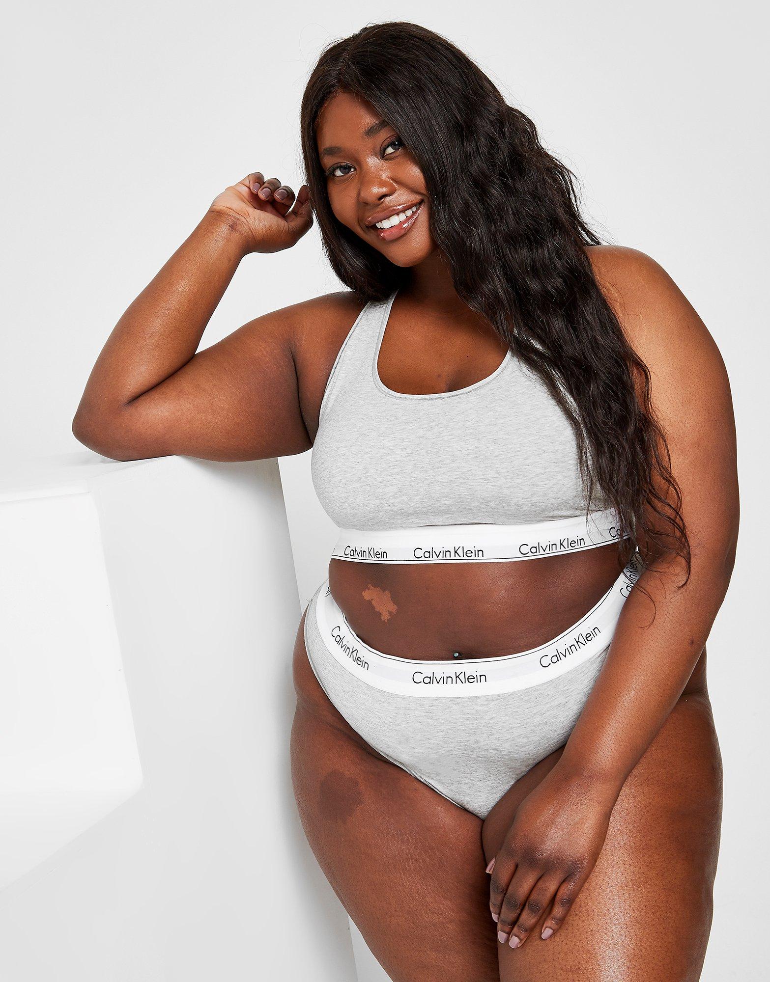 Calvin Klein Plus Size Modern Cotton Bralette In White