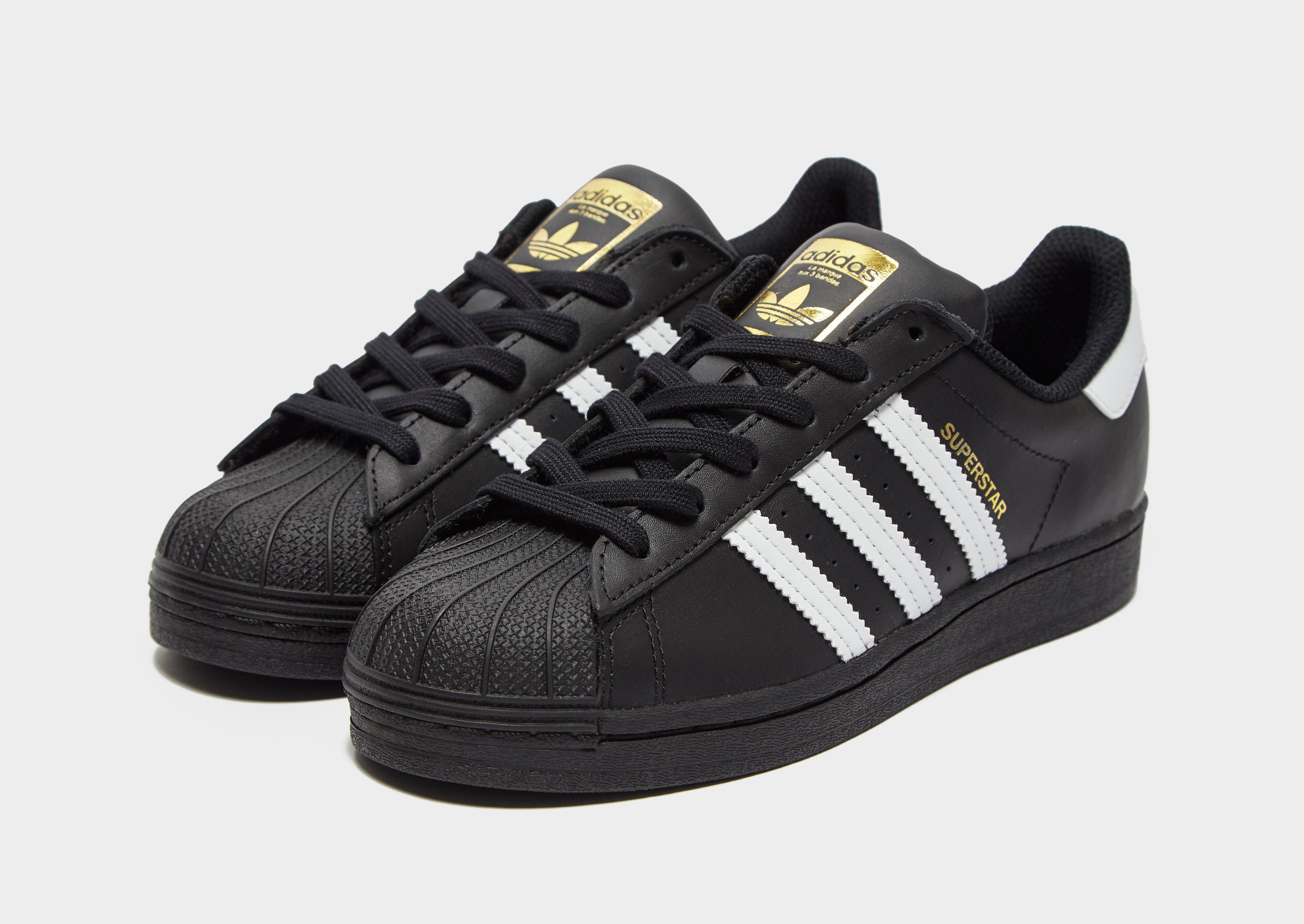 adidas Originals Superstar Grade School Lifestyle Shoe Black White EF5398 –  Shoe Palace