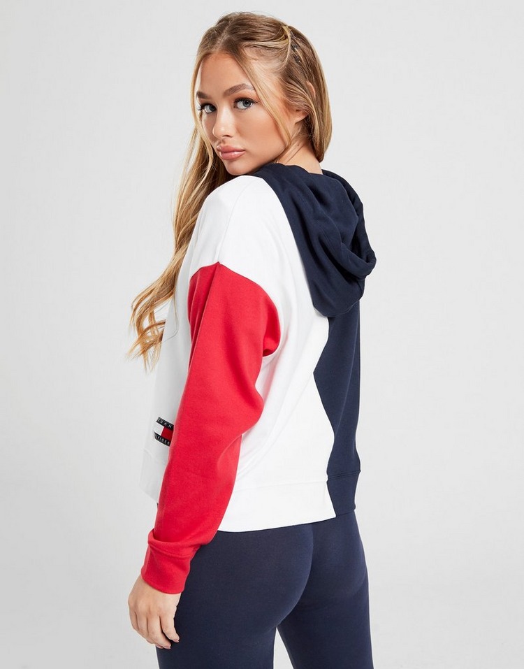 Buy Multi Tommy Hilfiger '85 Full Zip Colour Block Hoodie | JD Sports ...