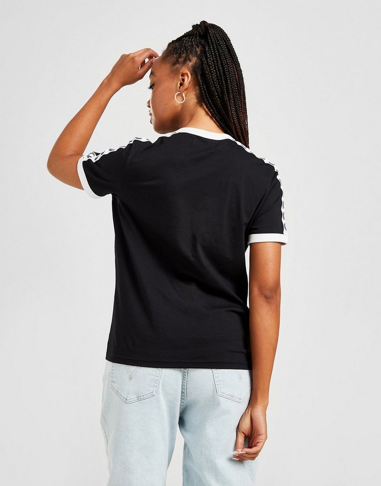 Black Fred Perry Tape Ringer T-Shirt Women's | JD Sports