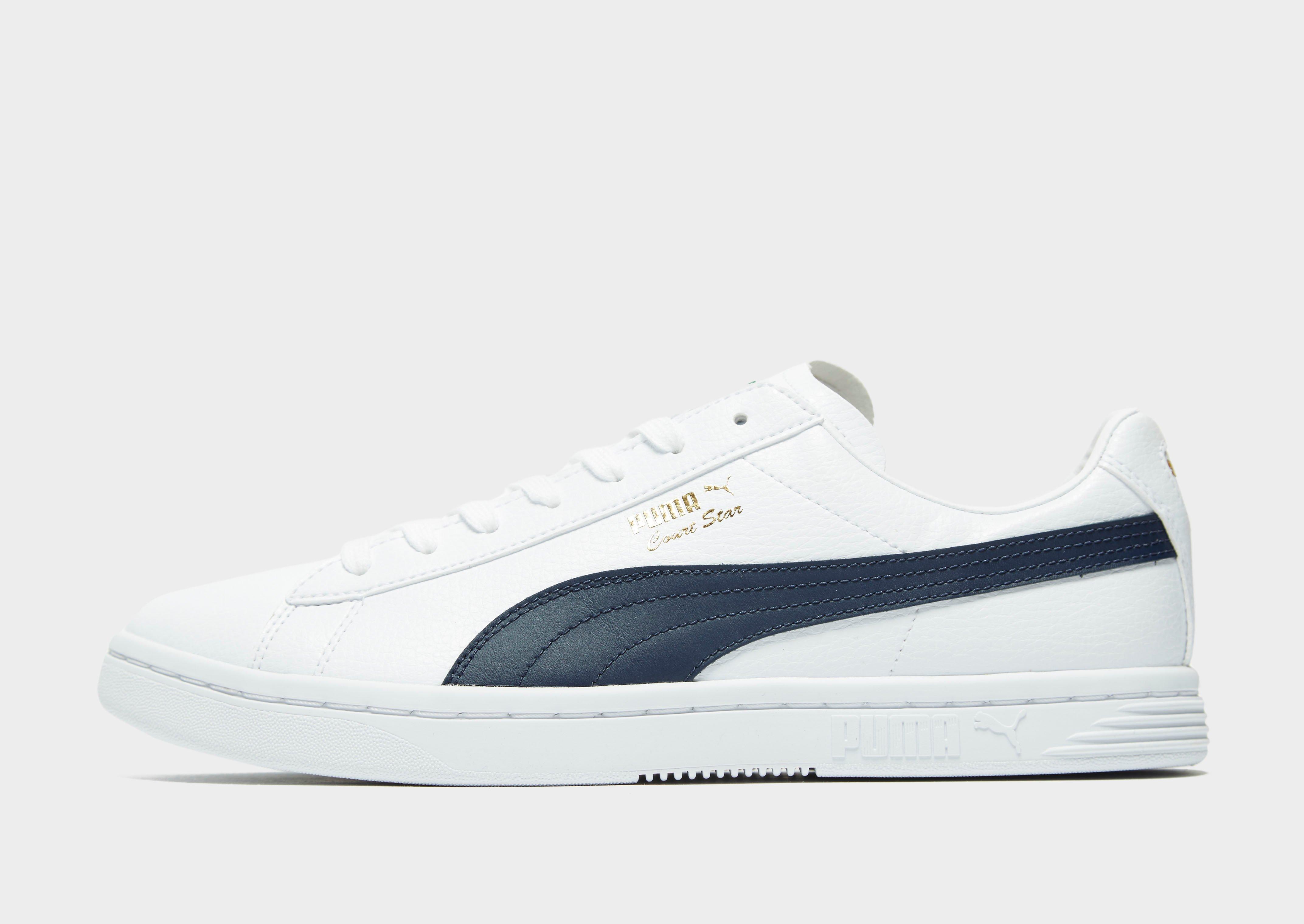 puma white court star sneakers