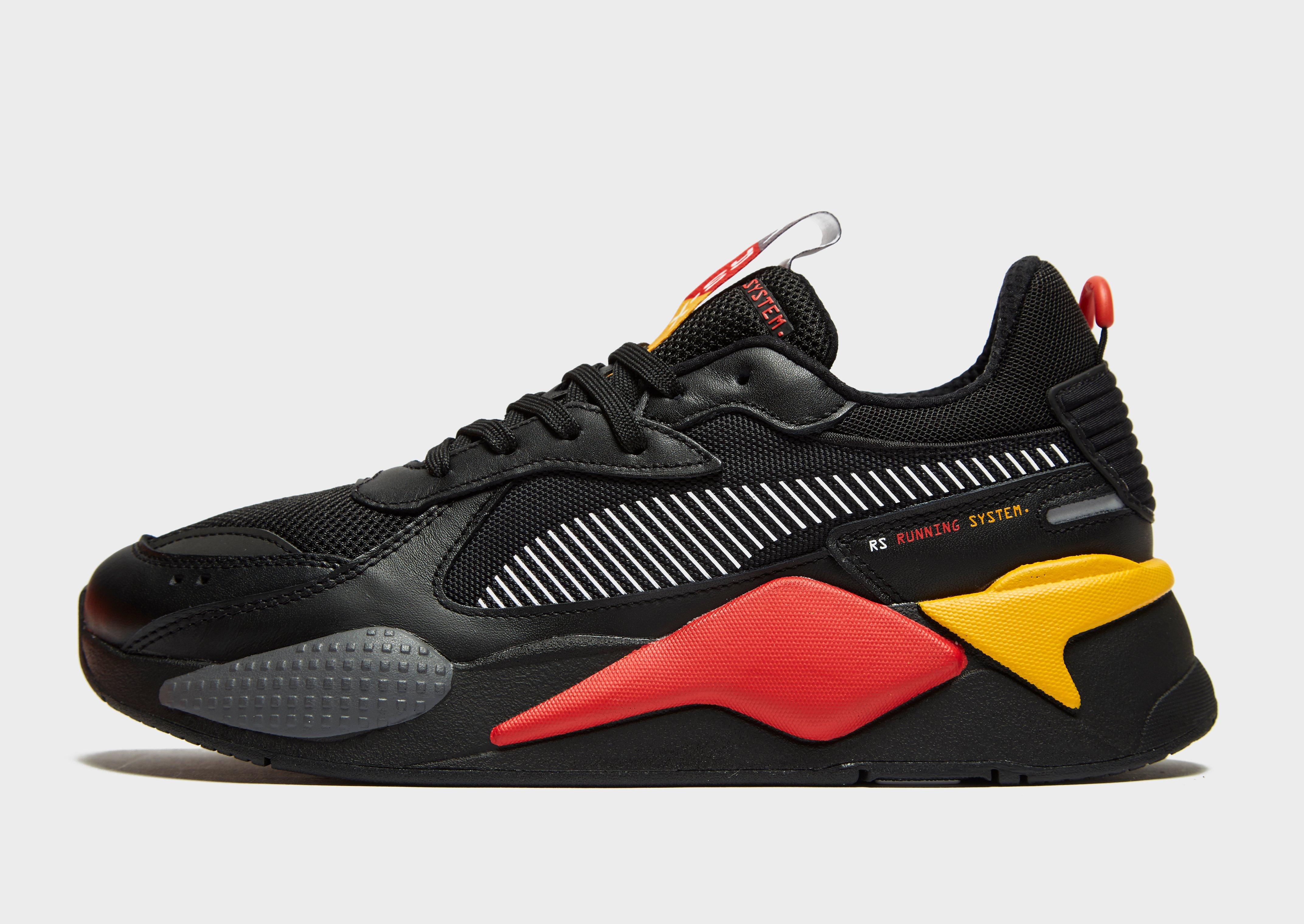 puma rs x black red