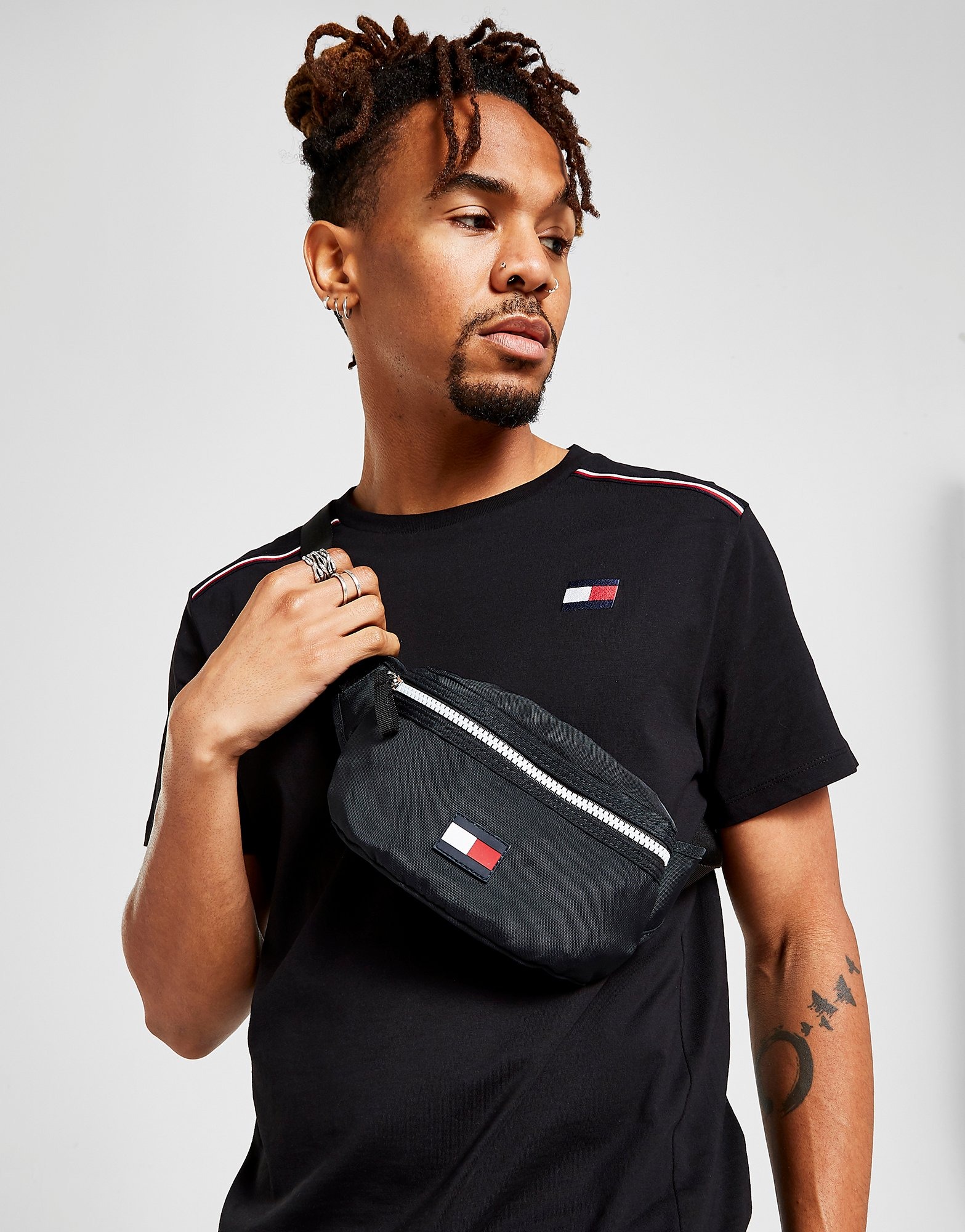 Buy Black Tommy Hilfiger Flag Cross Body Bag JD Sports JD Sports