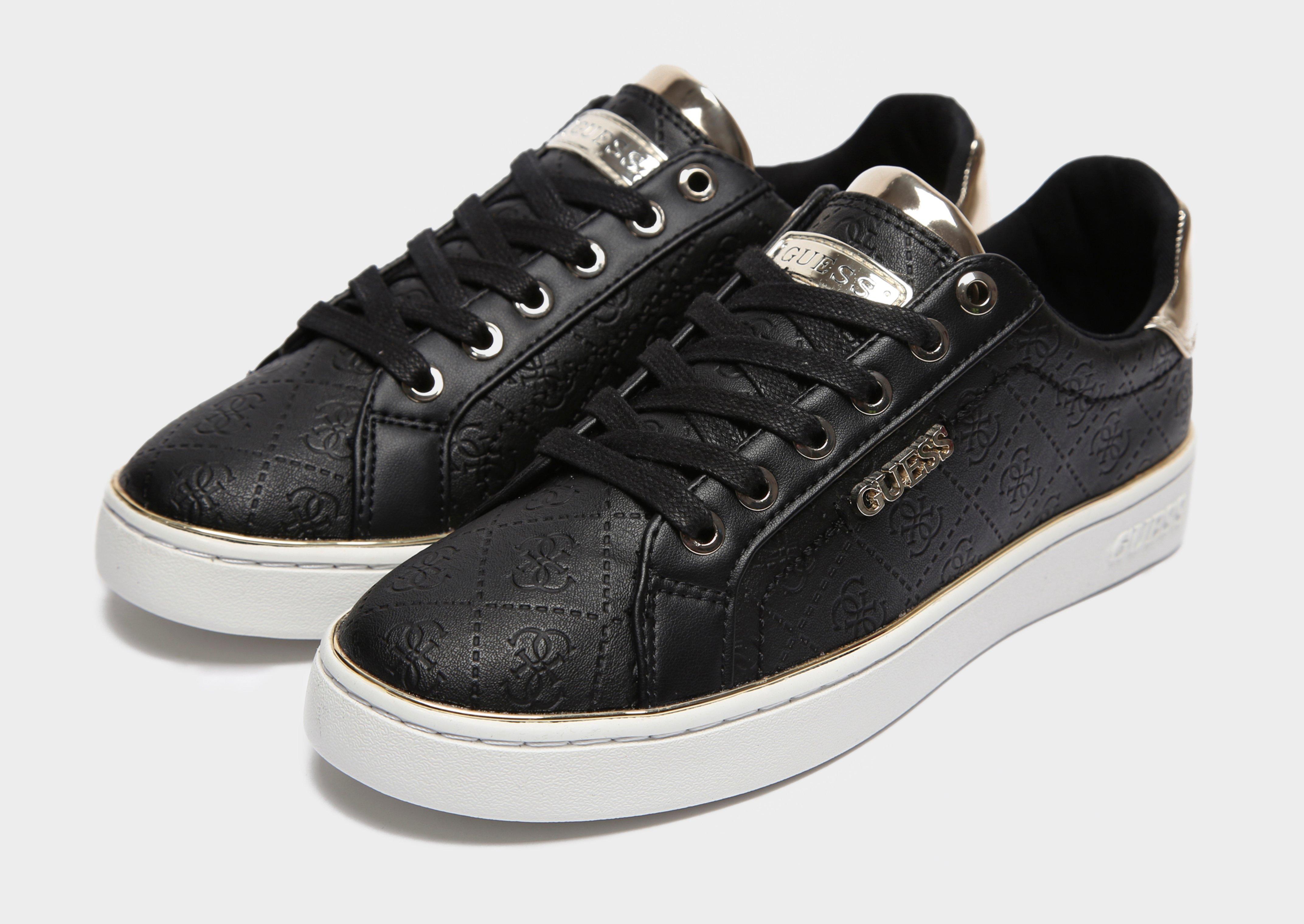 women's black guess sneakers