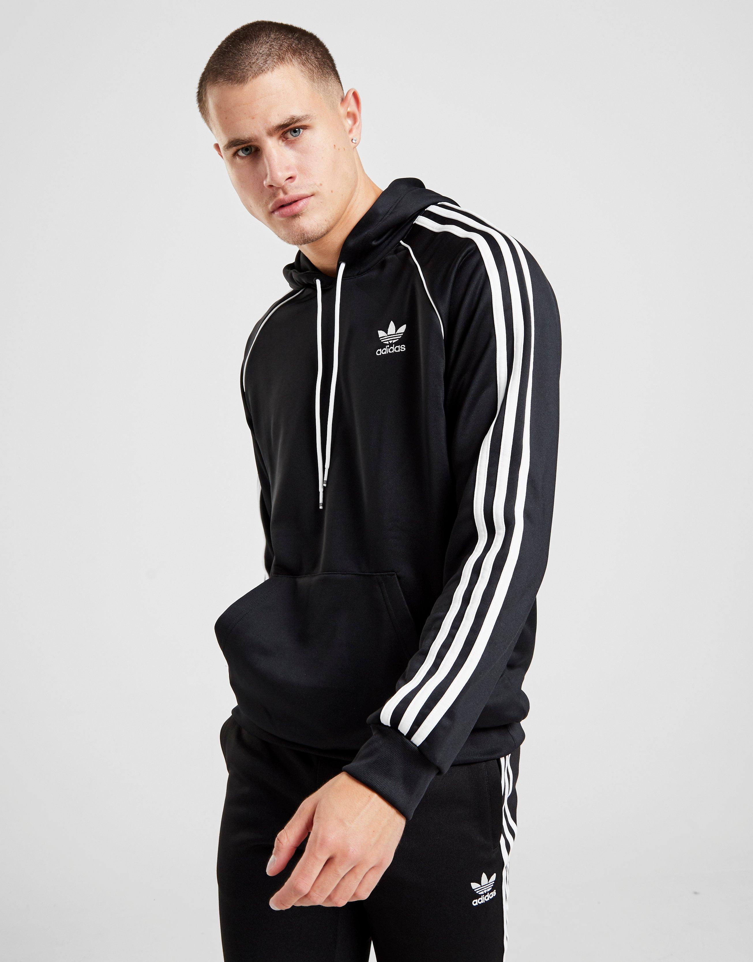 adidas originals tape fleece overhead hoodie