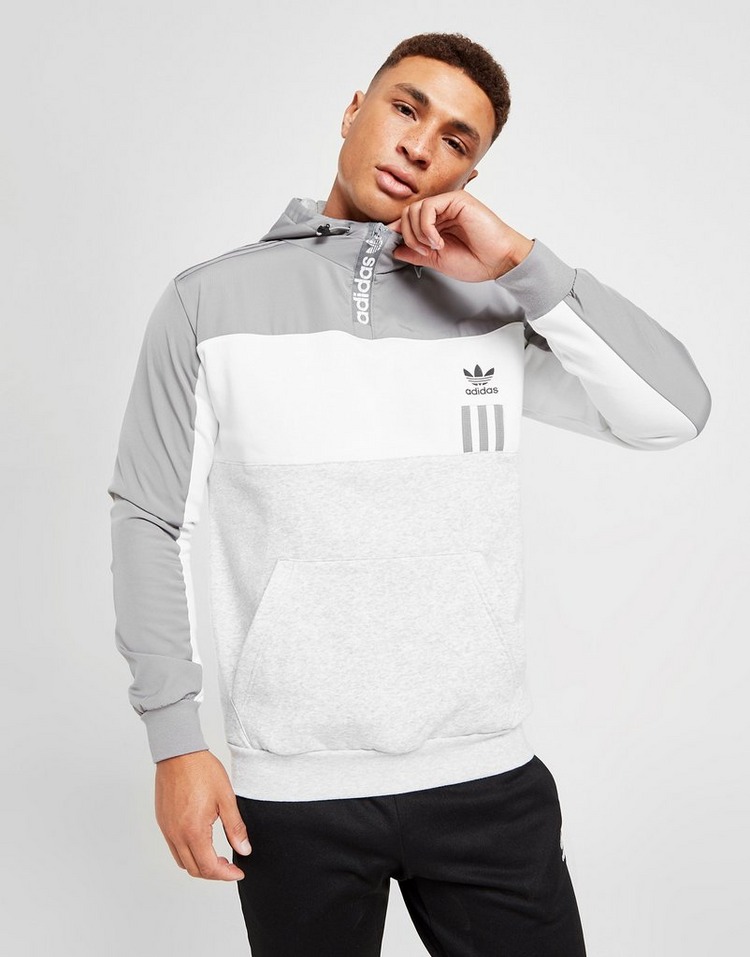 Buy Grey adidas Originals ID96 1/2 Zip Hoodie JD Sports JD Sports
