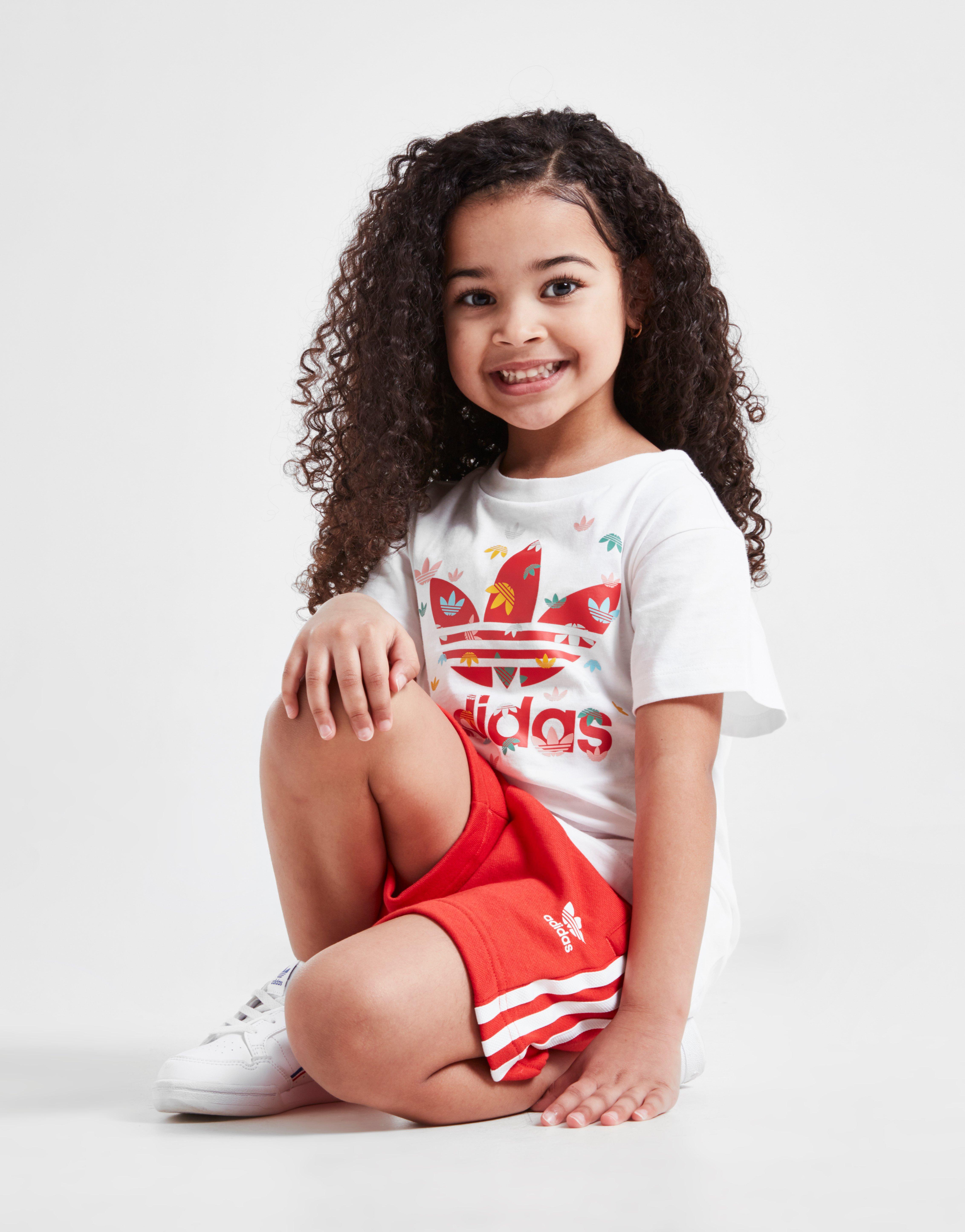 childrens adidas shorts and shirt