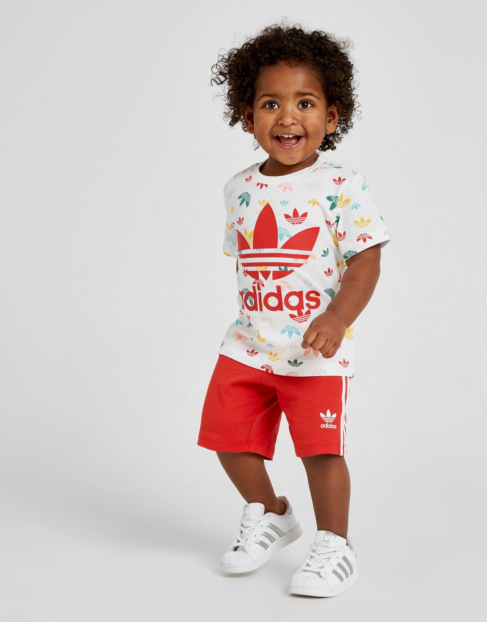 infant adidas shorts and shirt