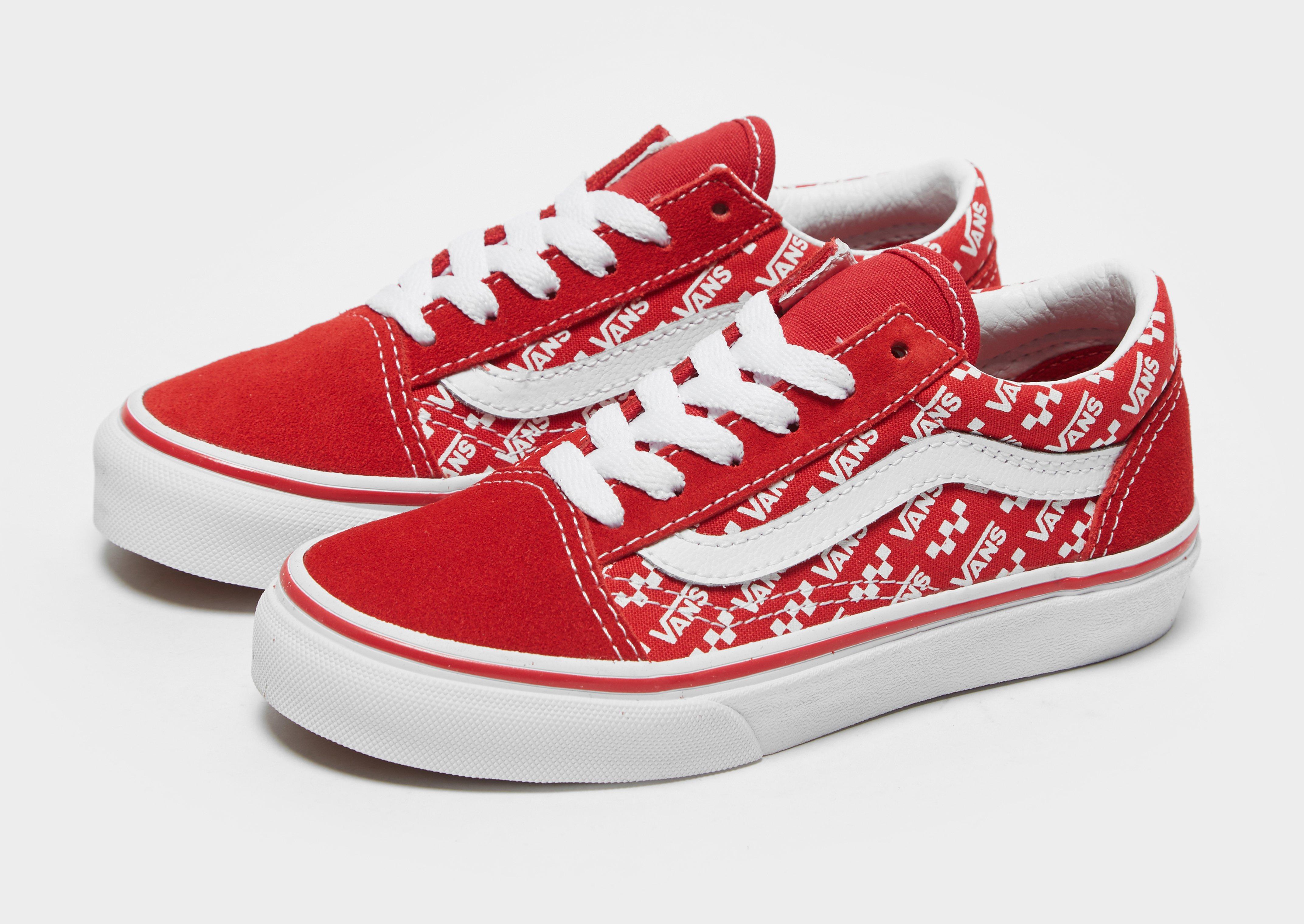 vans rouge bebe