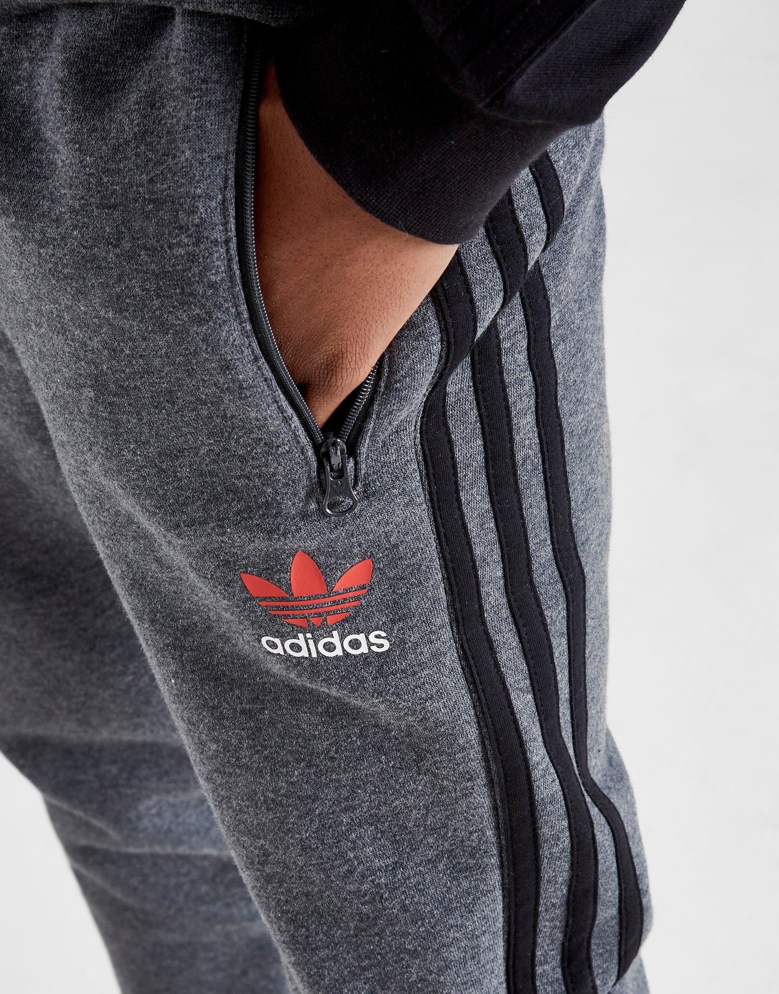 adidas originals fleece track pants junior