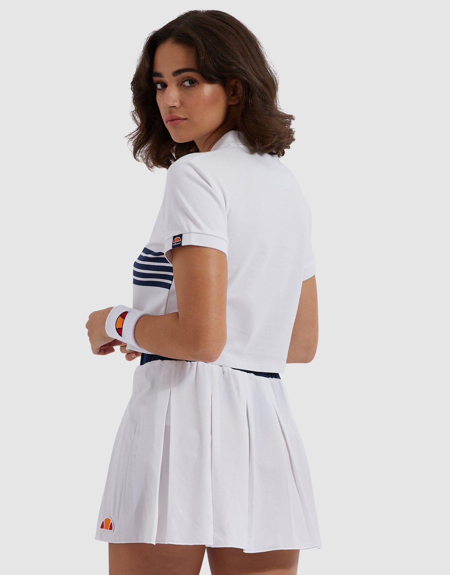 ellesse crop polo shirt