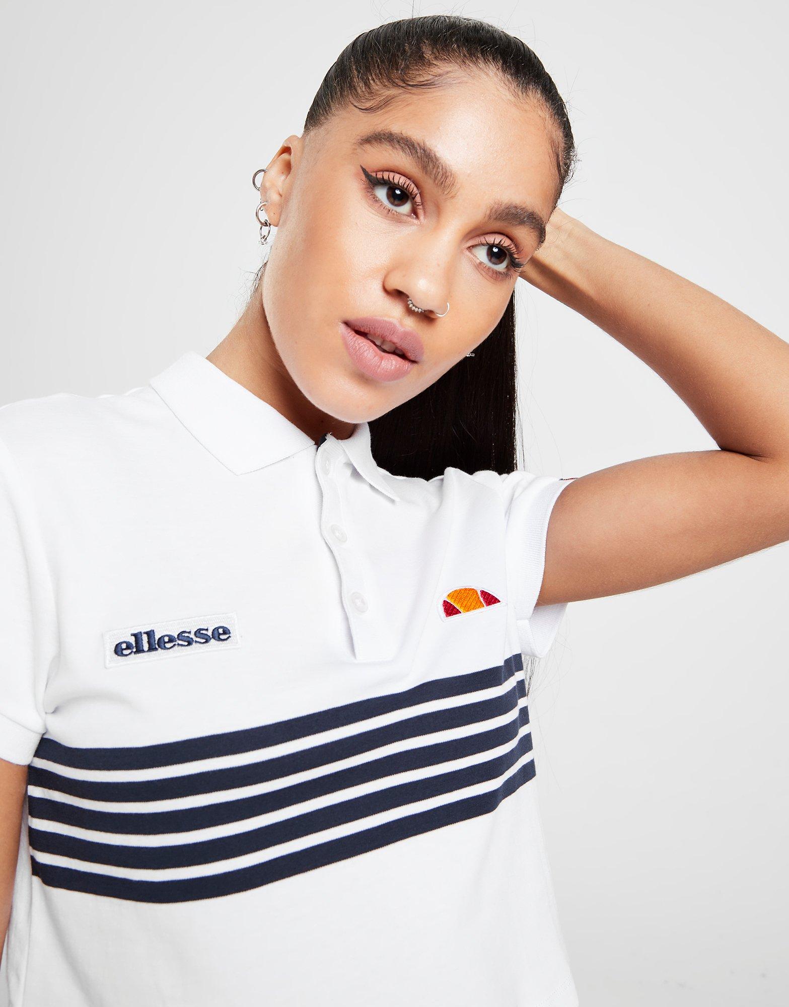 ellesse crop polo shirt