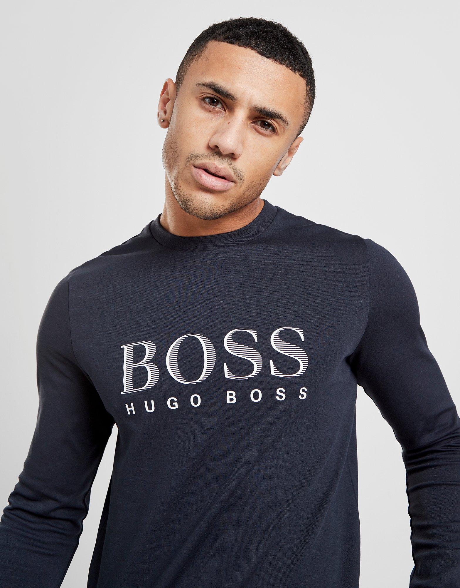 hugo boss logo crew sweatshirt