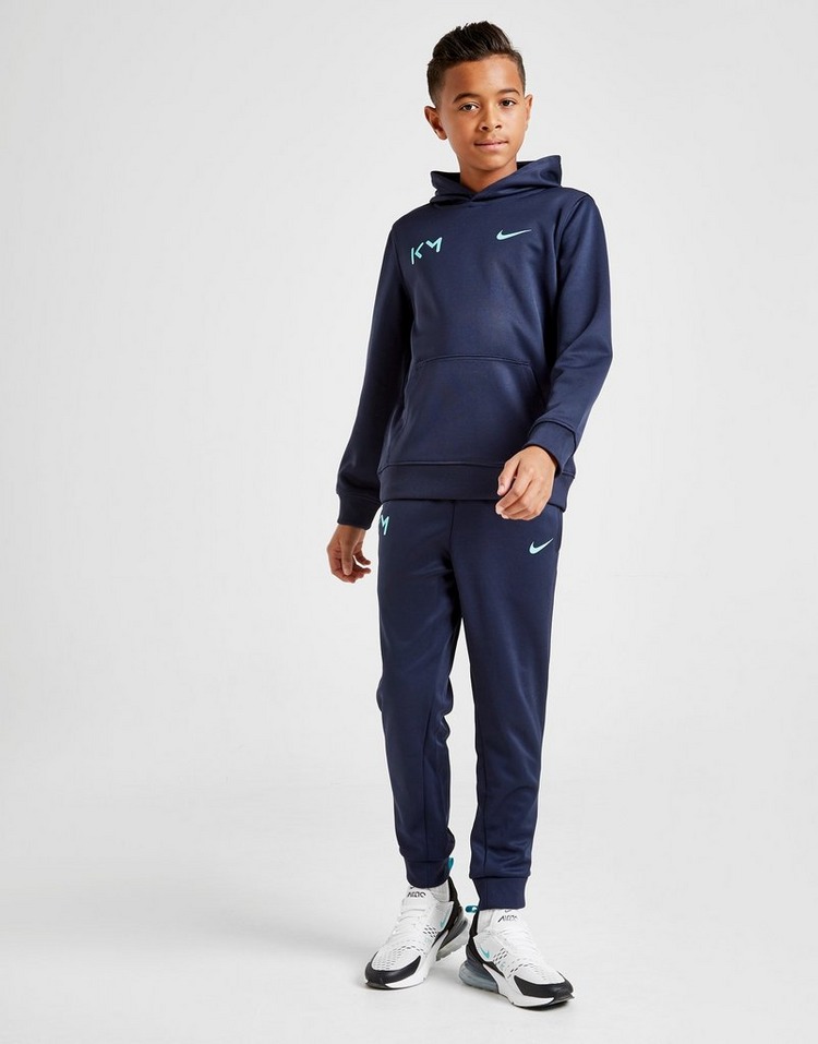 Buy Blue Nike Kylian Mbappe Overhead Hoodie Junior | JD Sports | JD ...