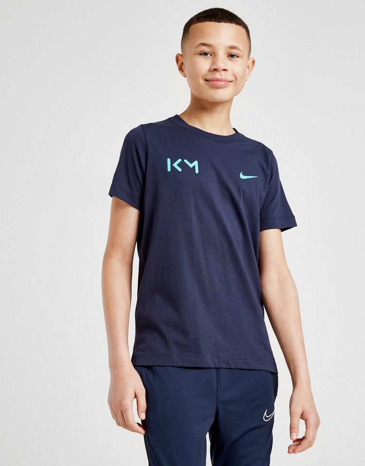 Buy Blue Nike Sportswear Kylian Mbappe T-Shirt Junior | JD Sports | JD ...