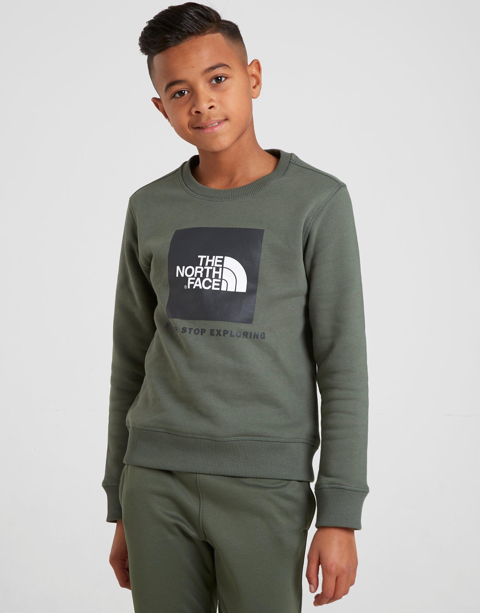 north face box crew sweater