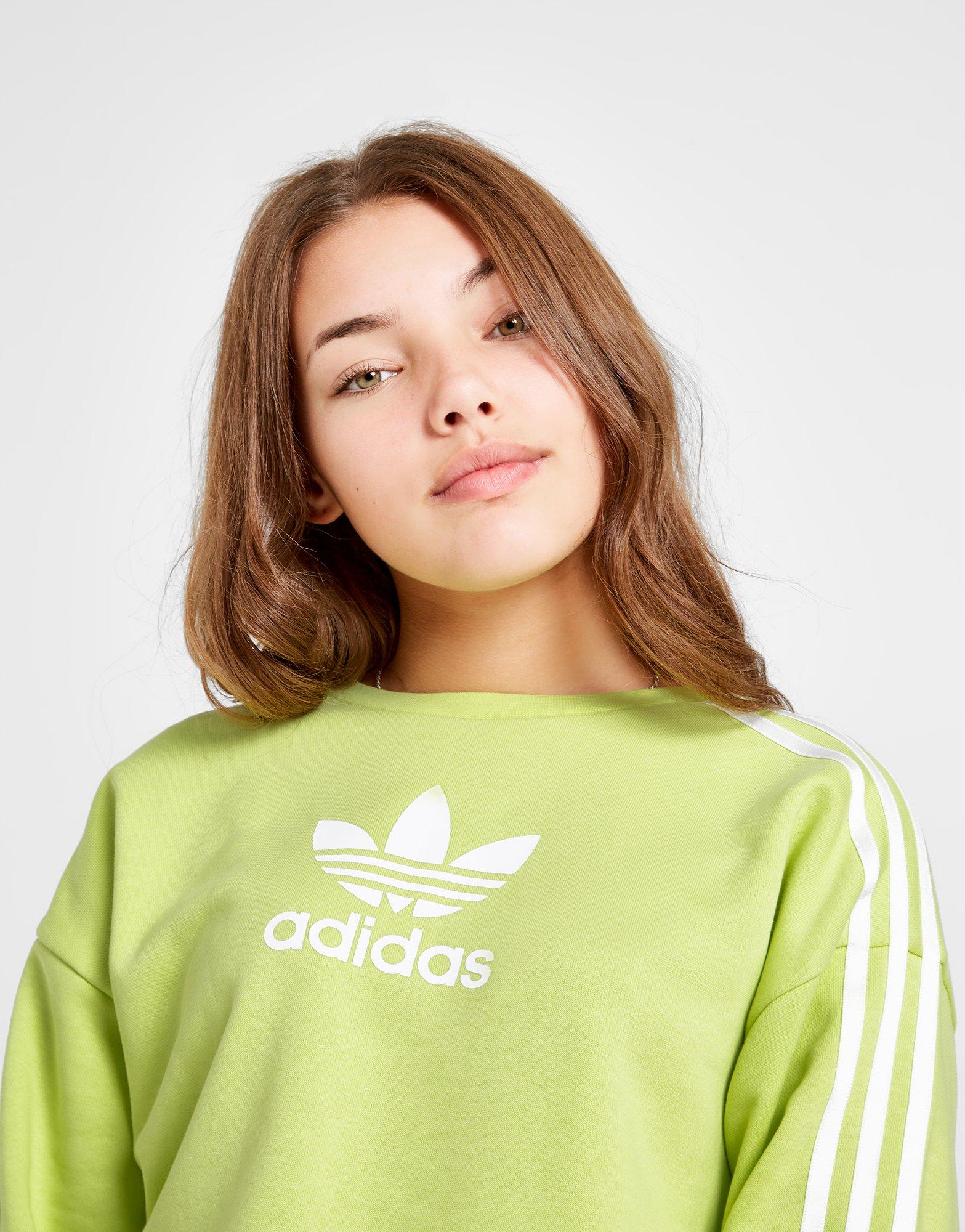 girls adidas trefoil sweatshirt