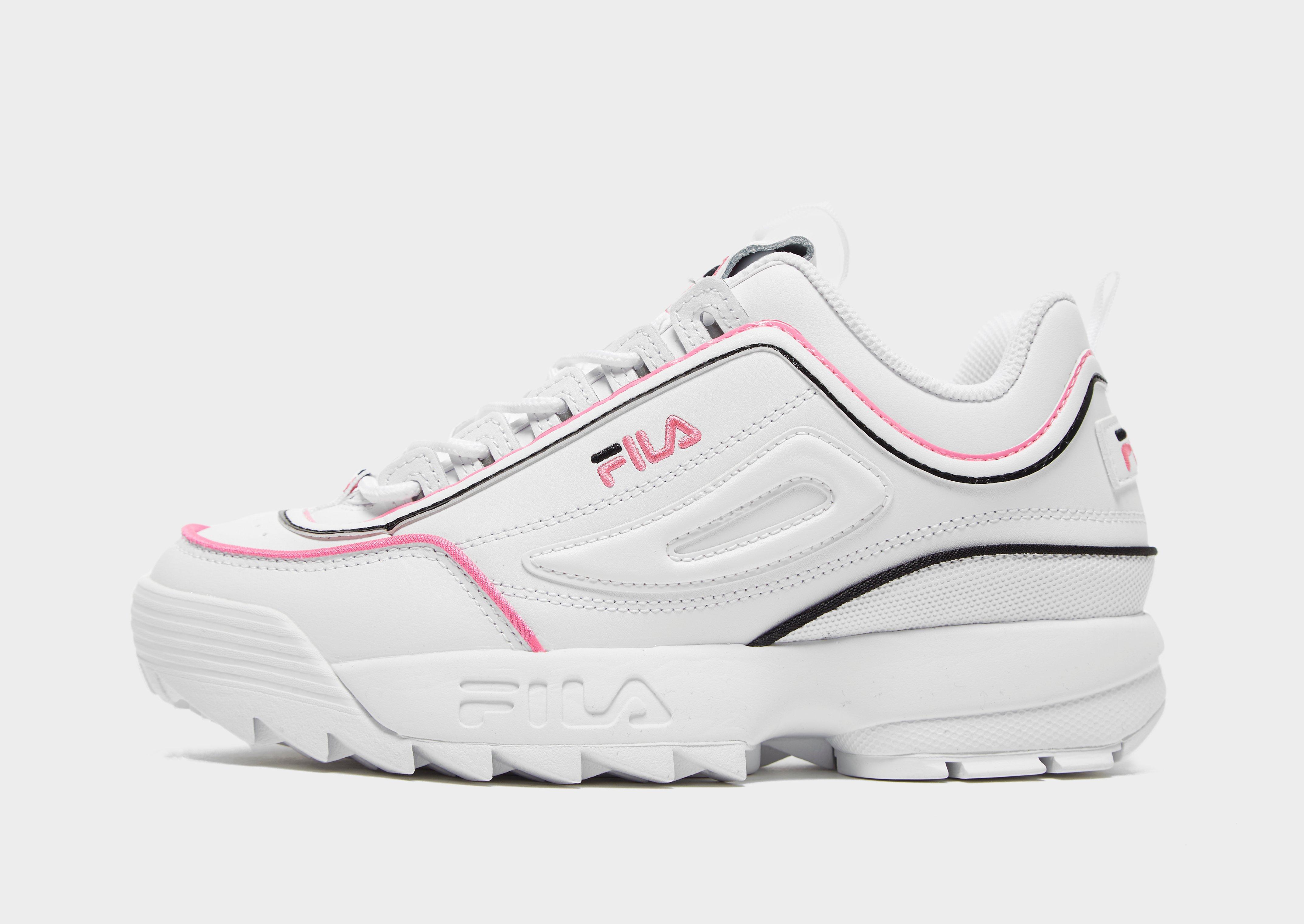 fila disruptor pink and white junior