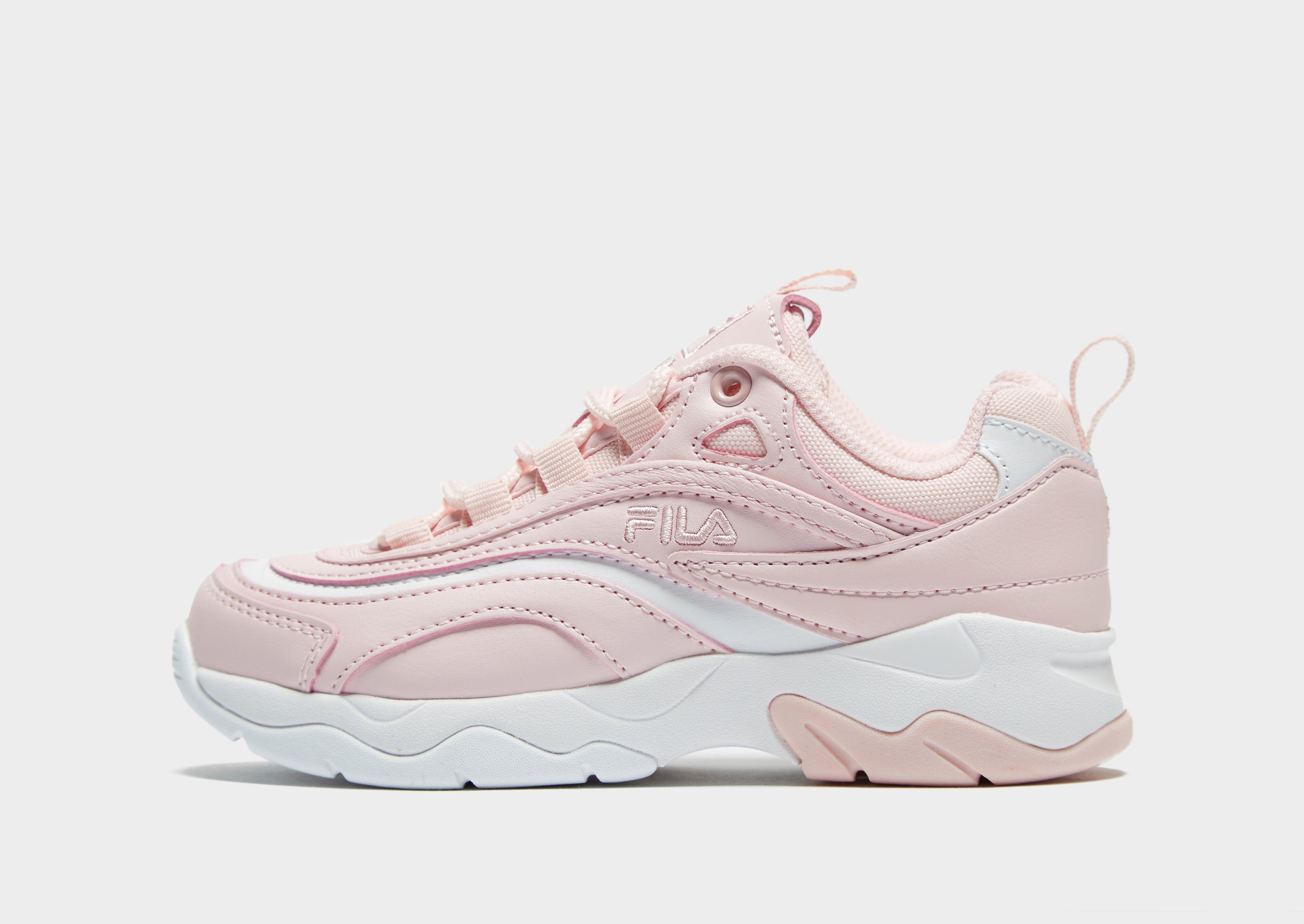 fila ray white pink