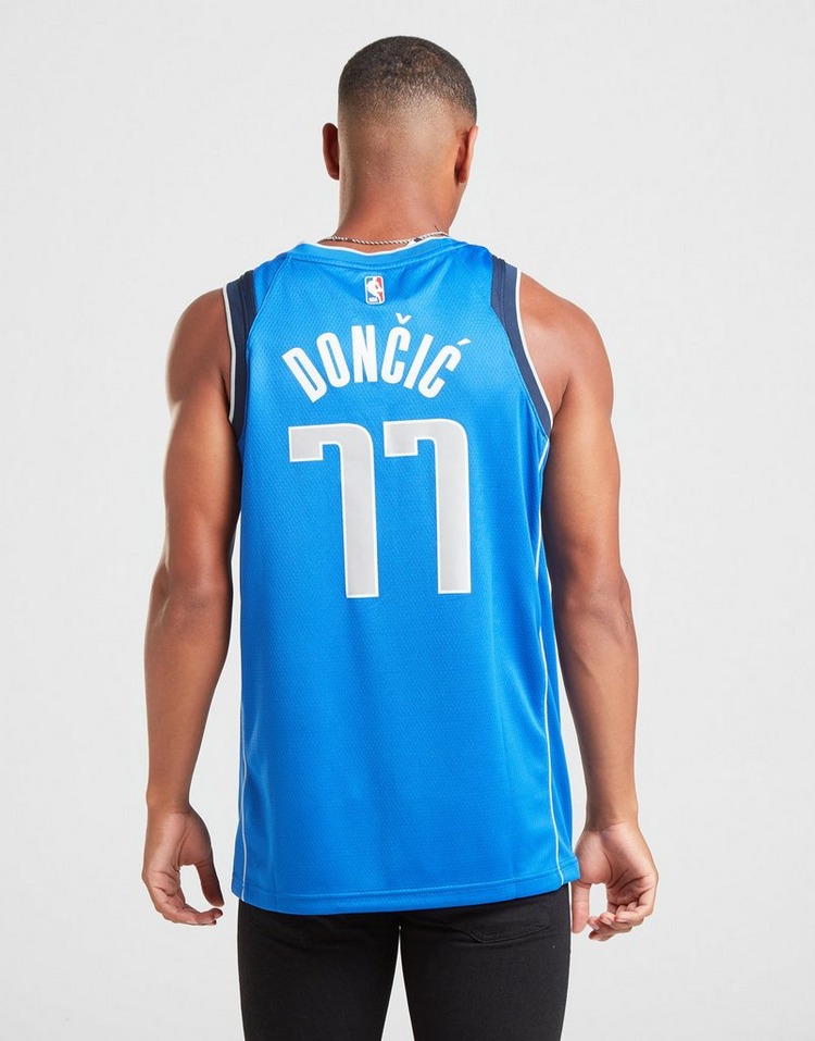 Buy Blue Nike NBA Dallas Mavericks Doncic #77 Swingman Jersey | JD ...