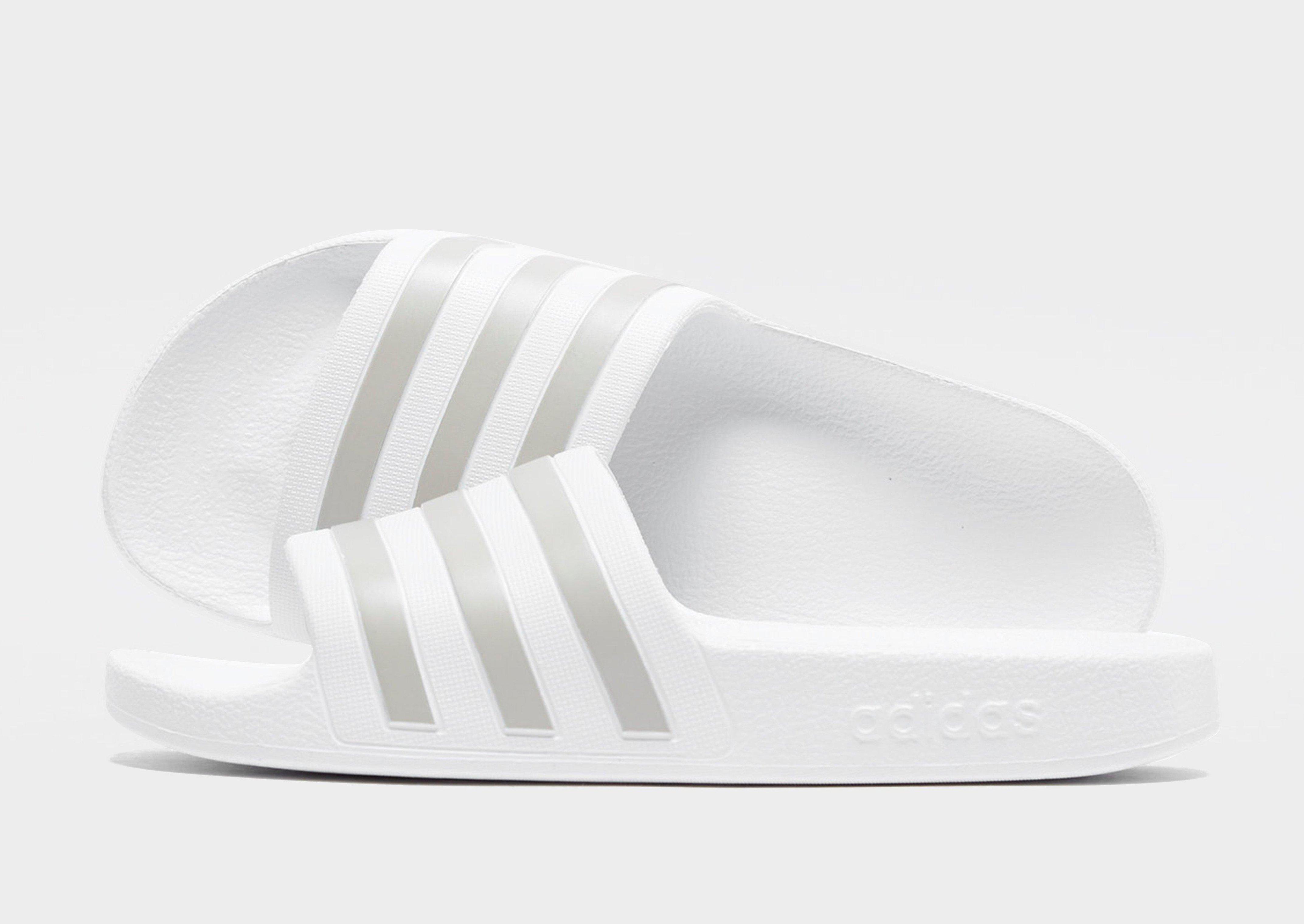 adidas adilette women's white