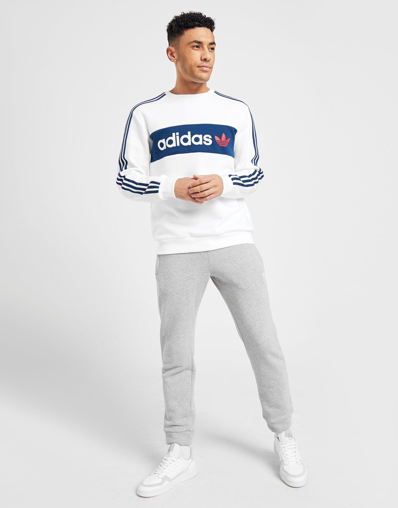 adidas originals linear 2.0 crew sweatshirt