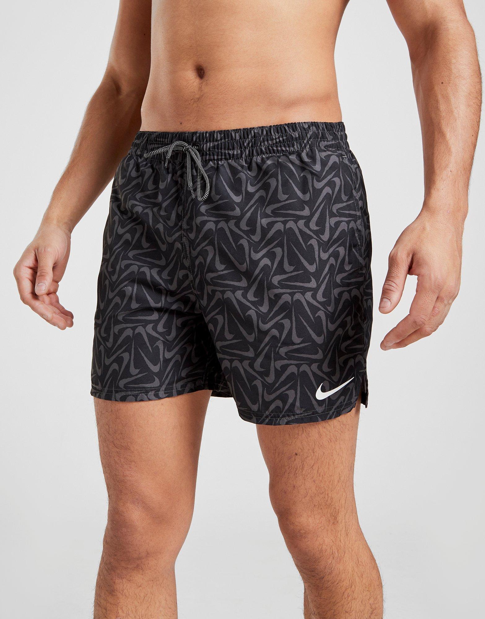 nike hybrid all over print swim shorts