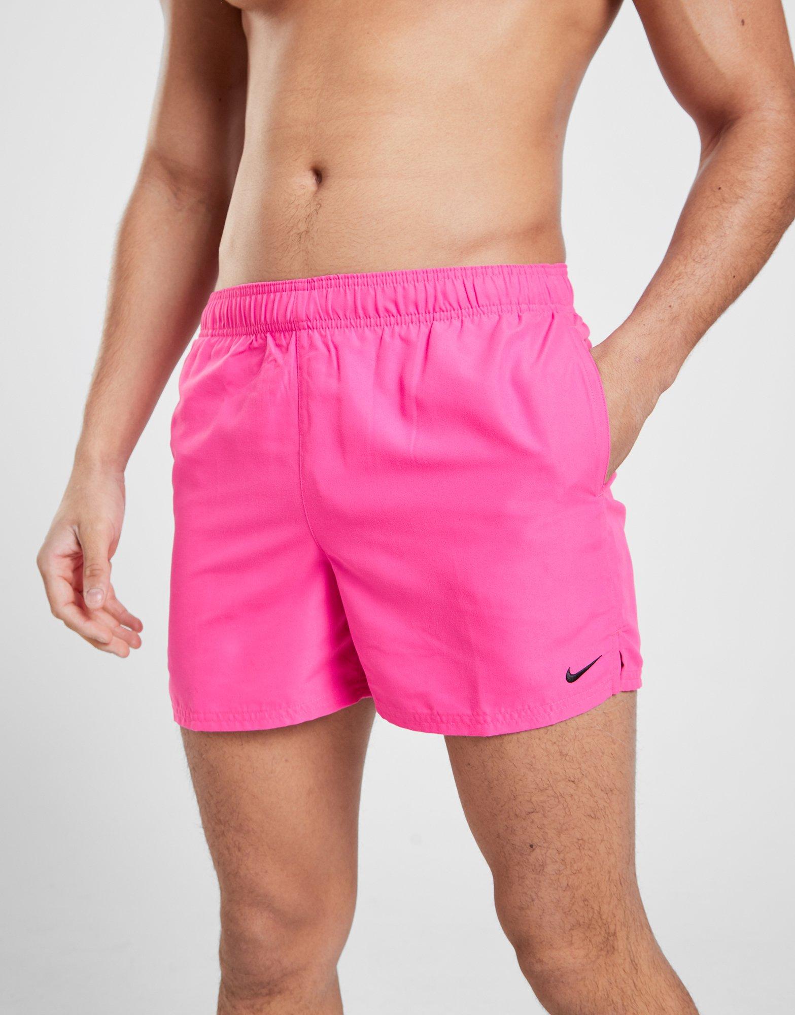 pink nike swim shorts