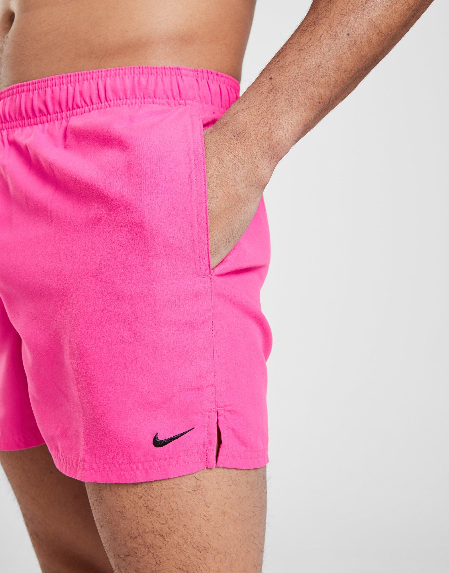pink nike swim shorts
