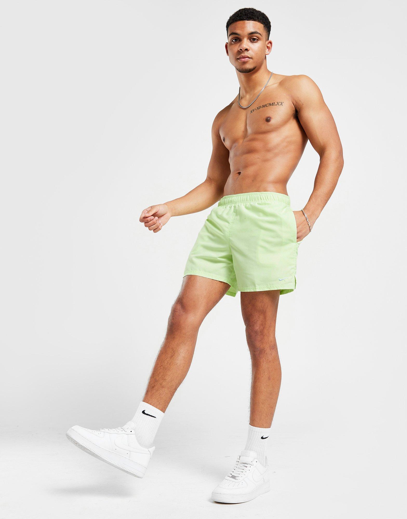 nike green swim shorts