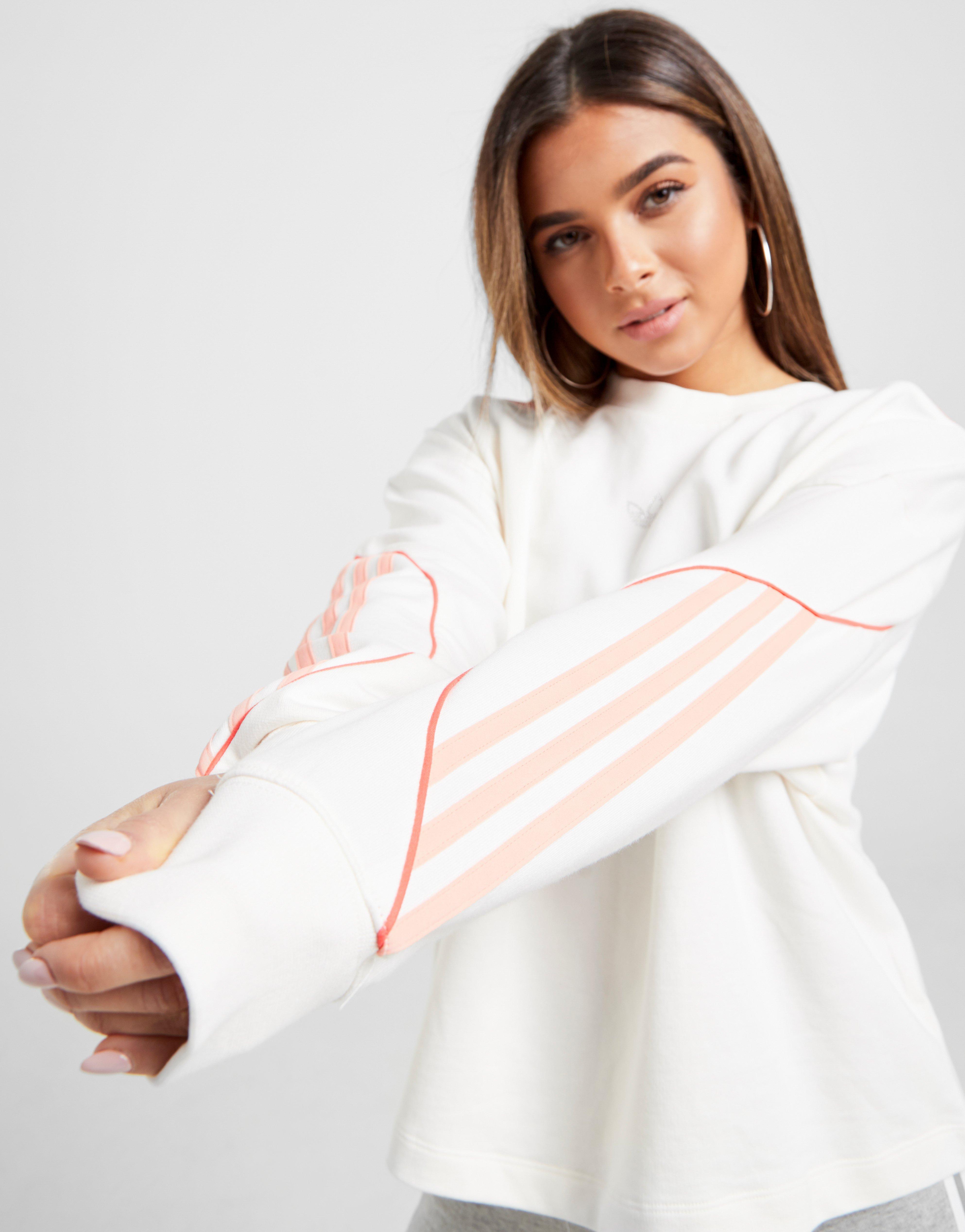 adidas originals fleece crew sweatshirt