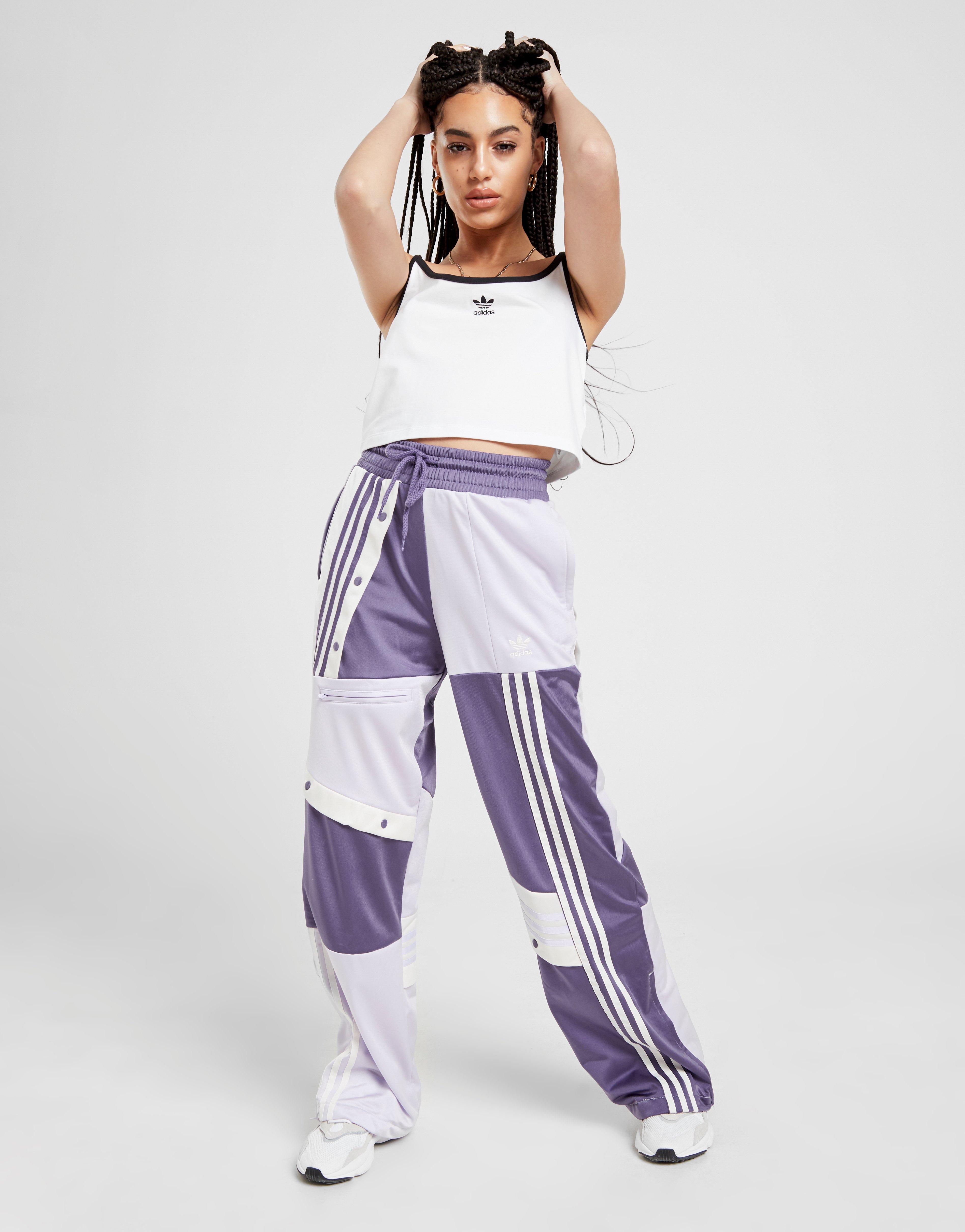 adidas purple track pants