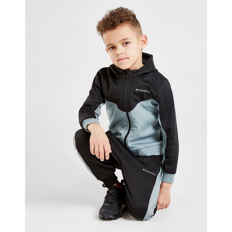 Buy Black McKenzie Mini Bixente Full Zip Tracksuit Children | JD Sports ...