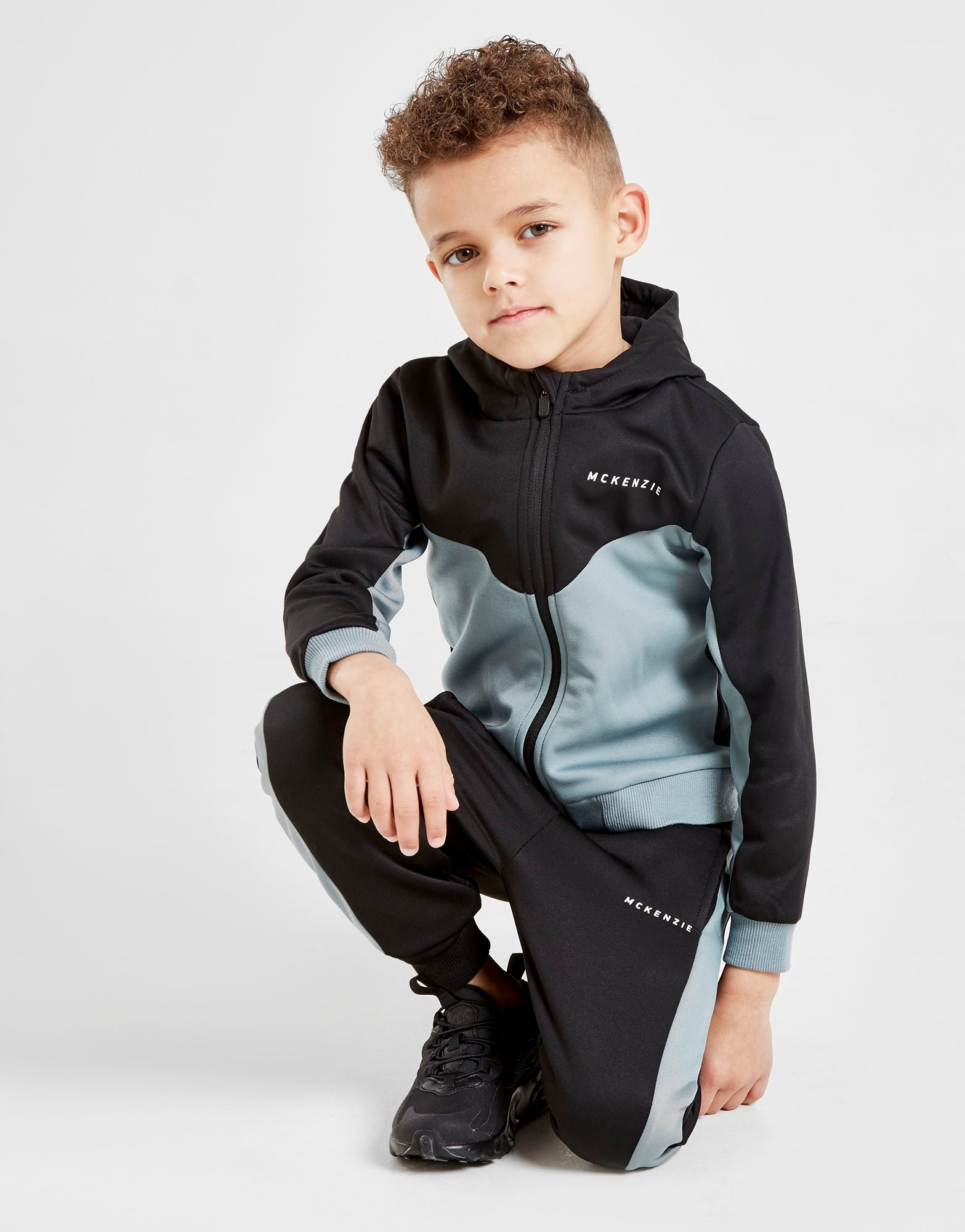Buy Black McKenzie Mini Bixente Full Zip Tracksuit Children JD Sports
