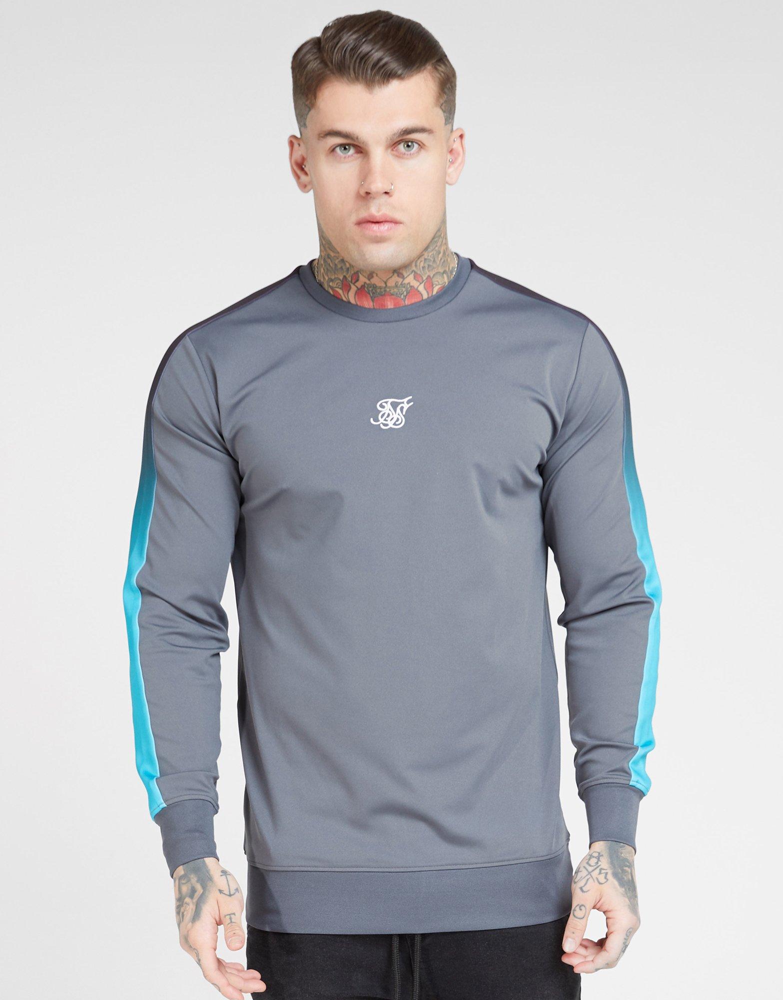 siksilk fade crew sweatshirt