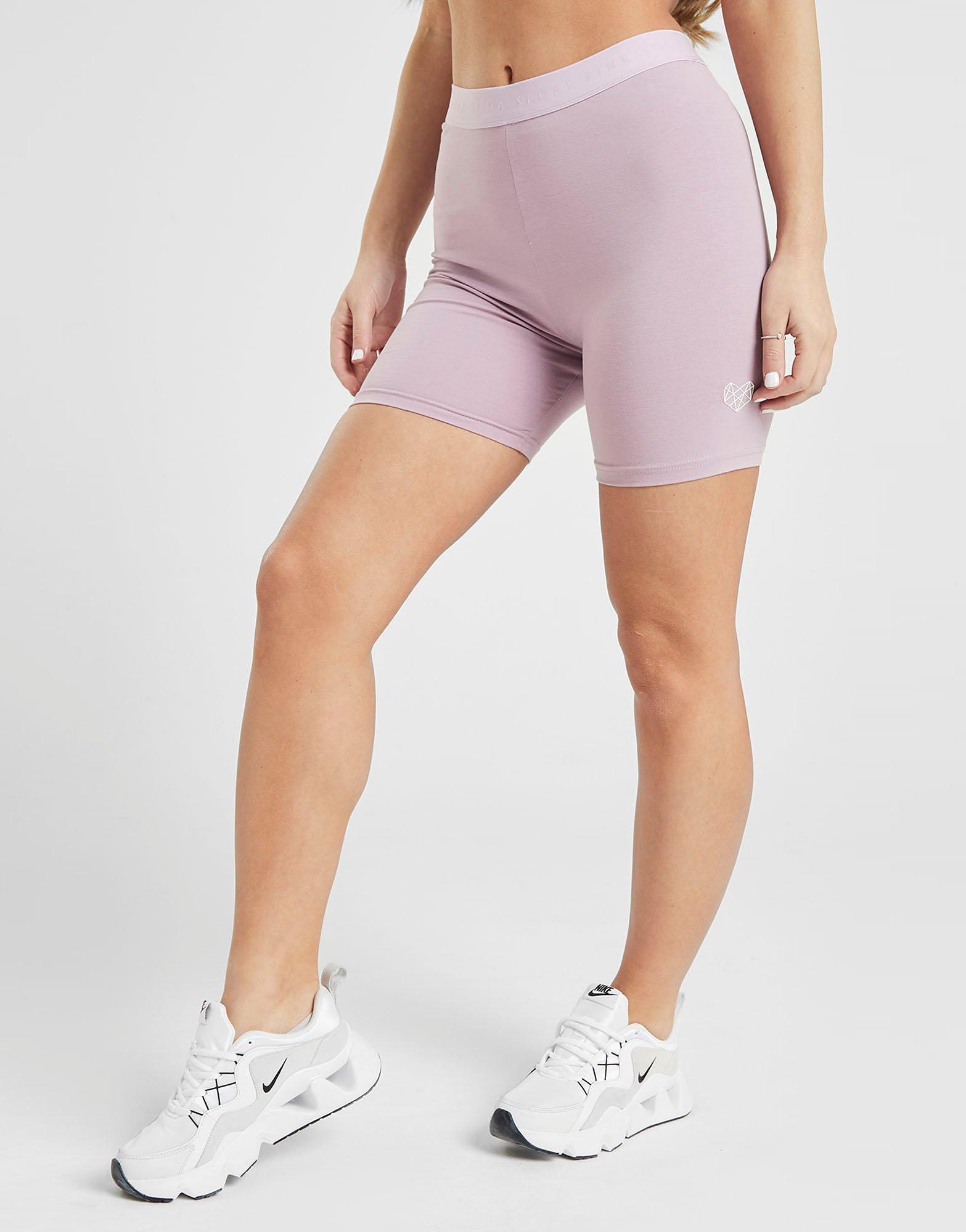 Pink Soda Sport Washed Cycle Shorts Dames