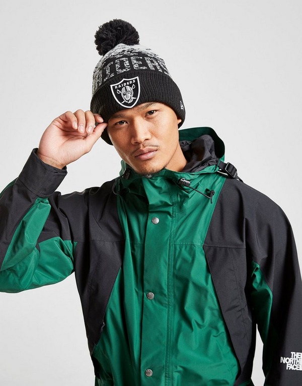 Black New Era NFL Las Vegas Raiders Pom Beanie Hat | JD Sports