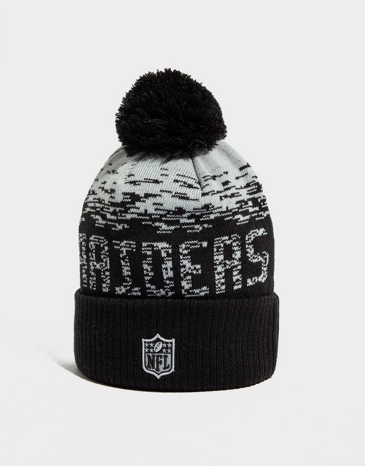 Black New Era NFL Las Vegas Raiders Pom Beanie Hat JD Sports
