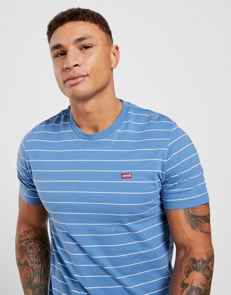 Buy Blue Levis Fine Stripe T-Shirt | JD Sports | JD Sports Ireland